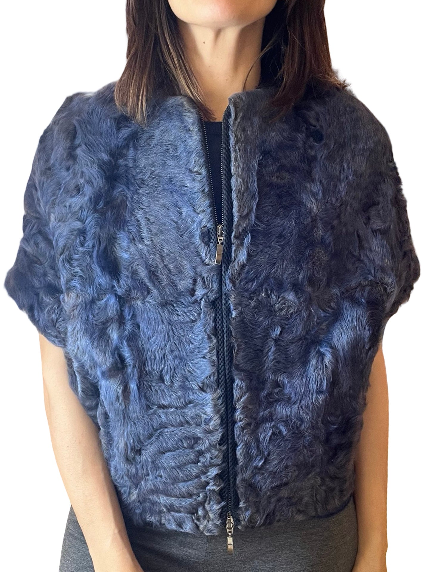 Chaleco Il Baco Da Seta Poncho Pelo