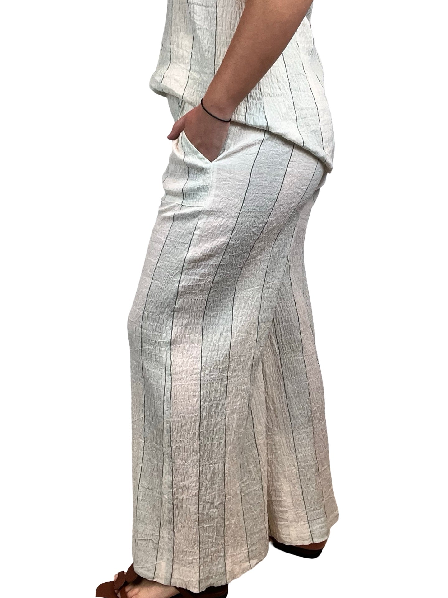 Pantalon large à rayures Agoefilo