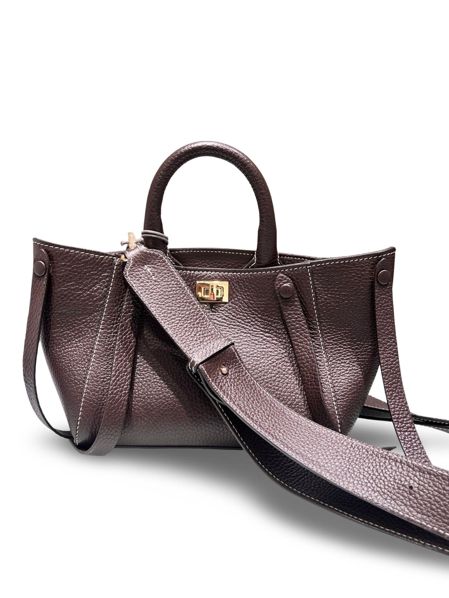 Bolso Lorena Antoniazzi Mini Capazzo Marron