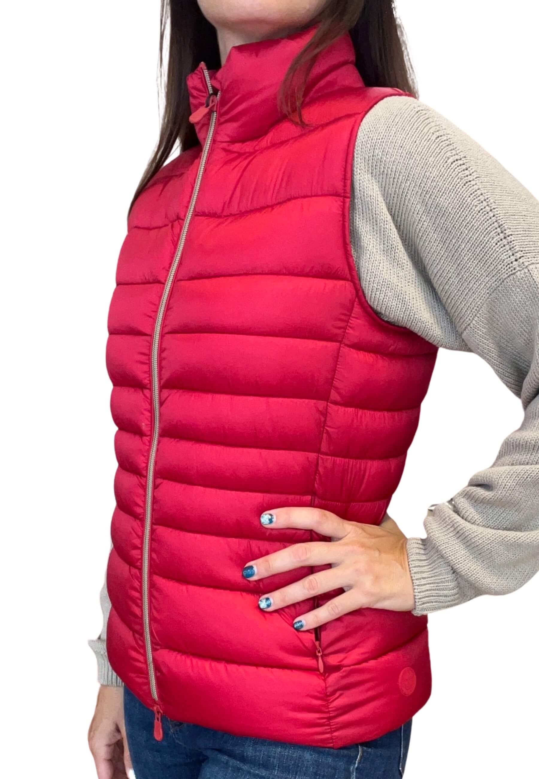 Chaleco Save The Duck Corto Rojo