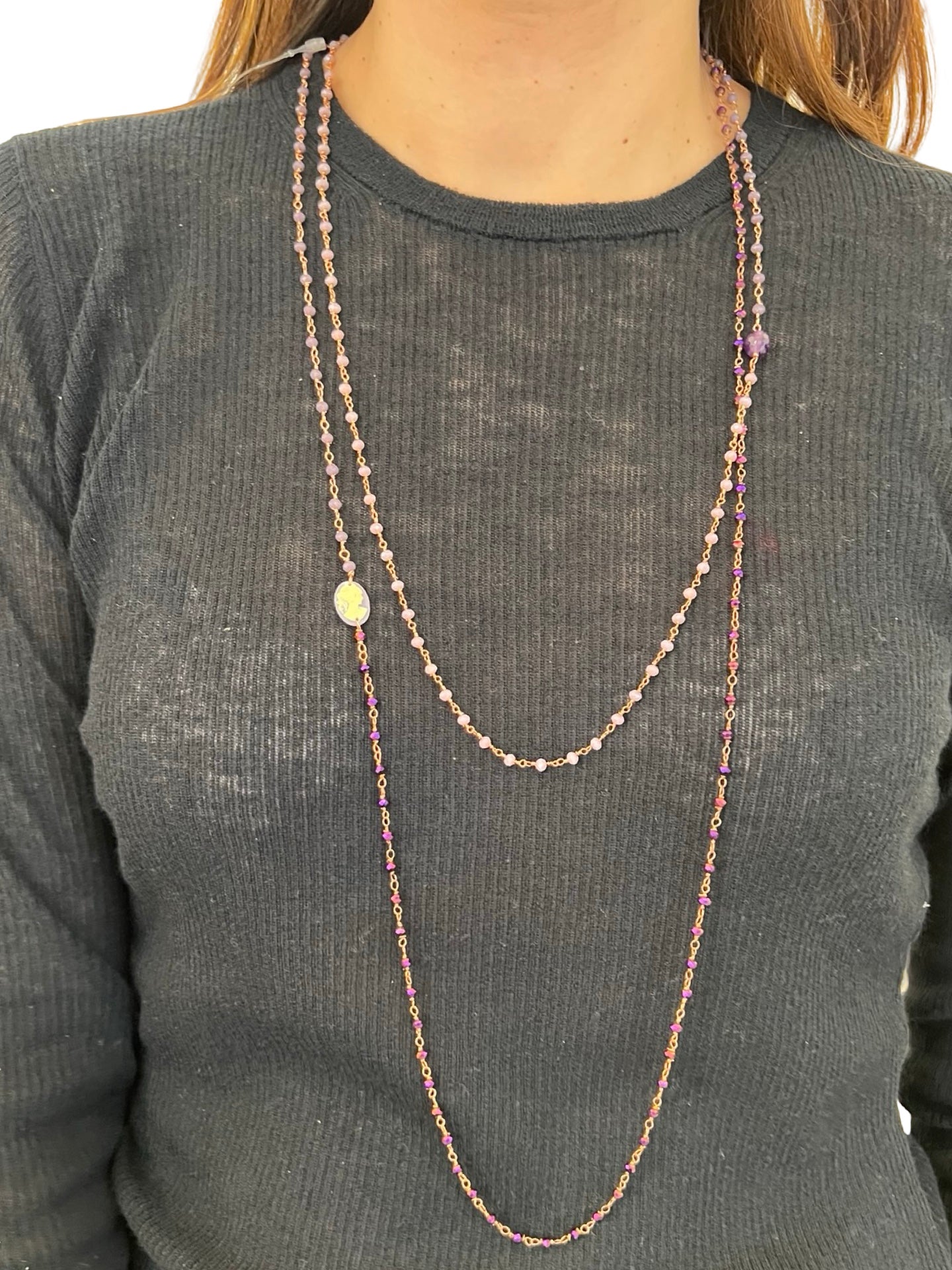 Collar Fabrizio Marcantelli Fino Cara Lila