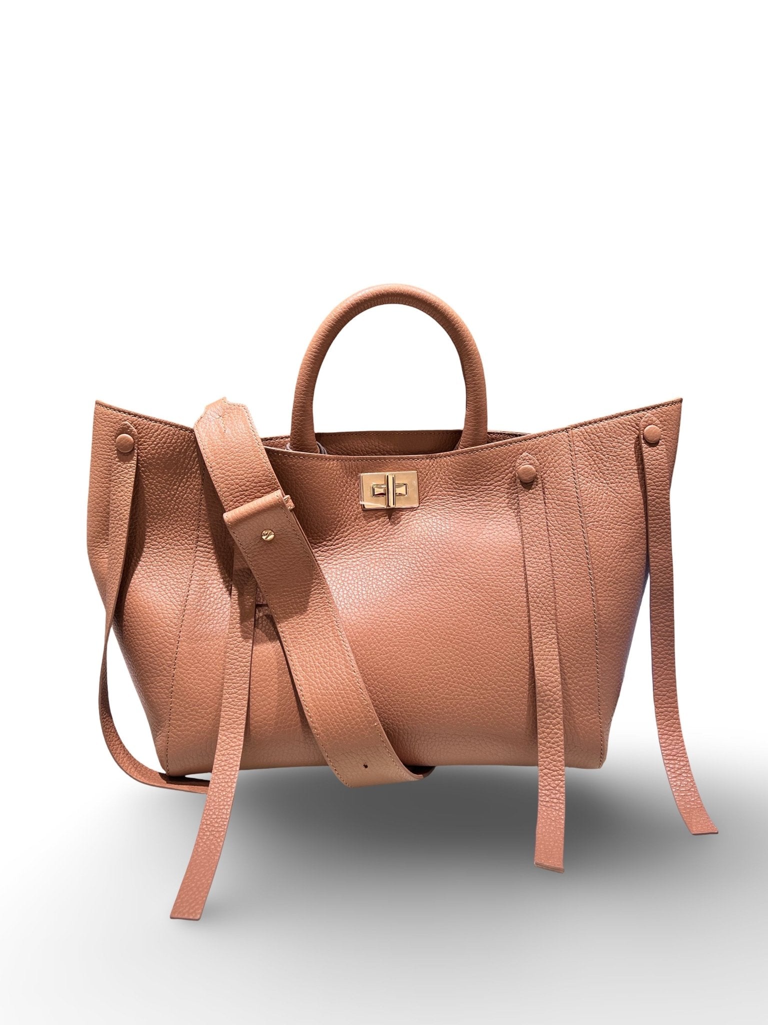 Bolso Lorena Antoniazzi Capazo Piel Camel