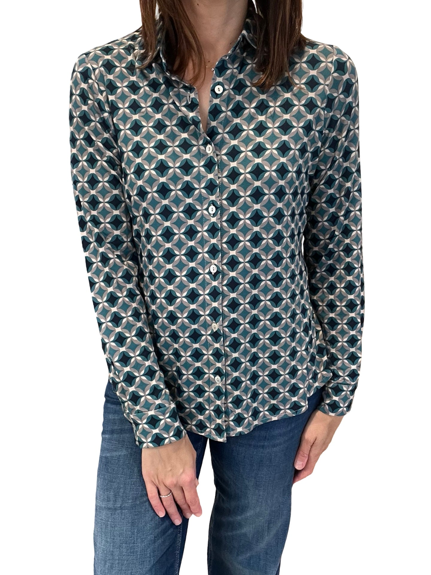 Chemise à pointes de diamant essence Monica Varga