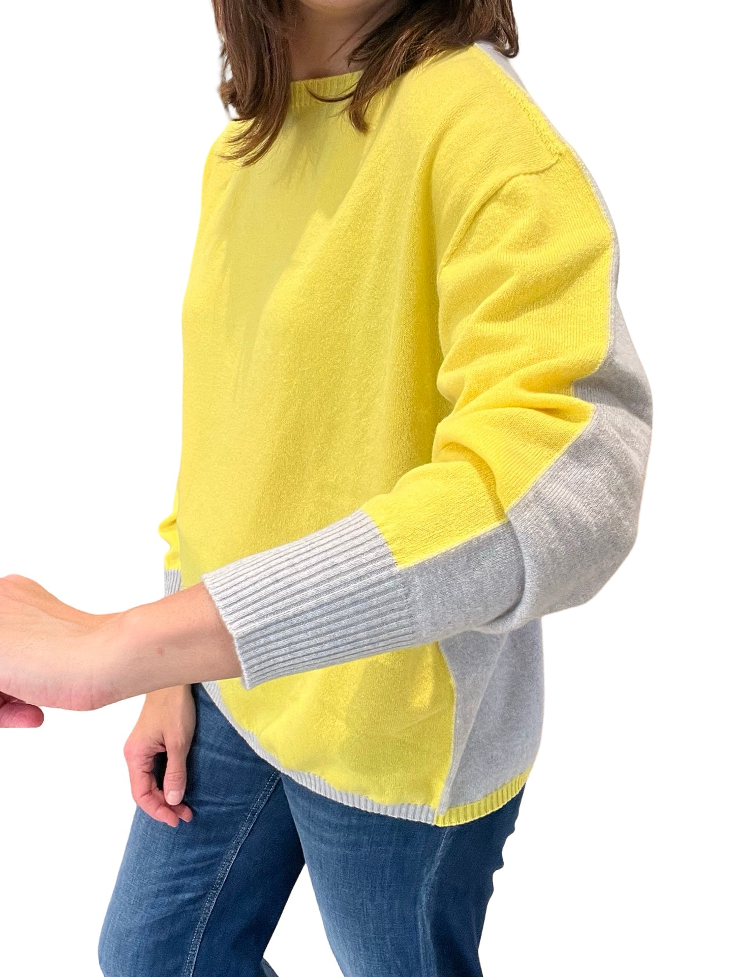 Jersey Rosso35 Bicolor Amarillo y Gris