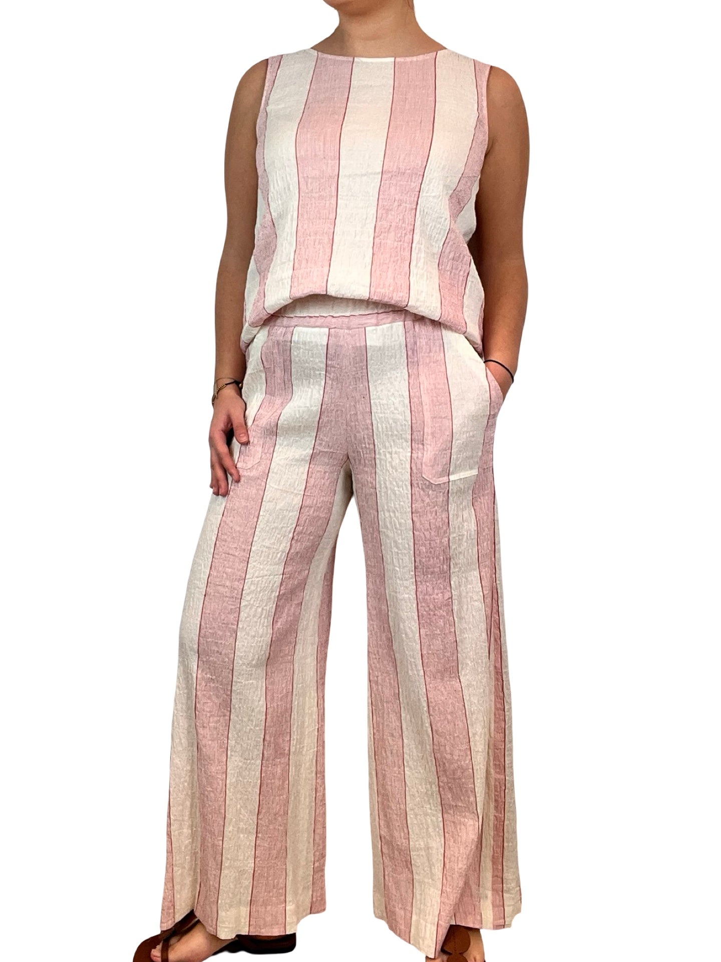 Pantalon large à rayures Agoefilo