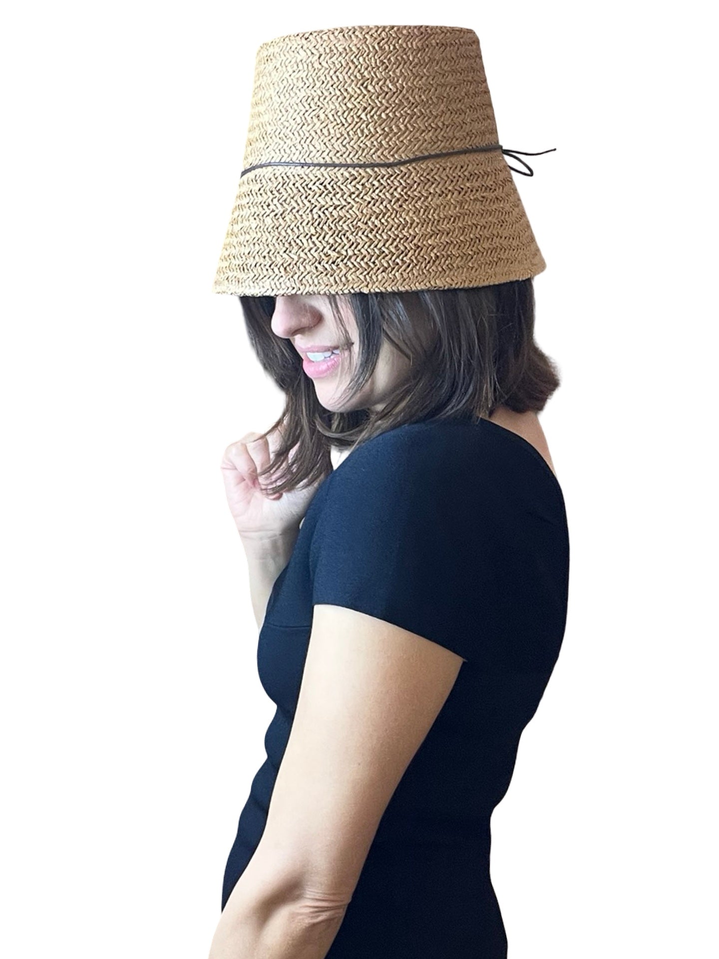 Chapeau Conti Raphia Camel Léger