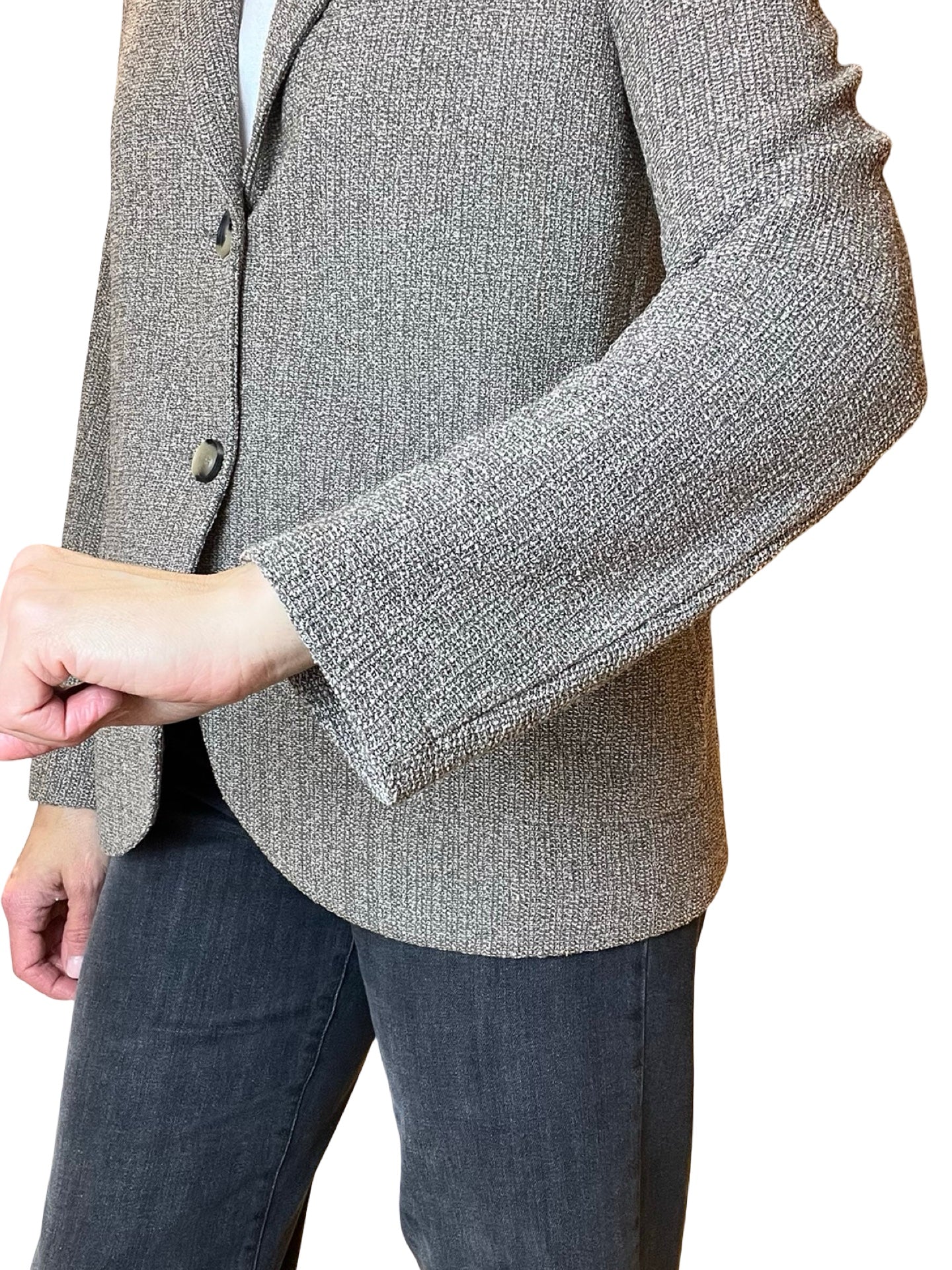 Blazer Harris Wharf London Frise Bicolor Topo