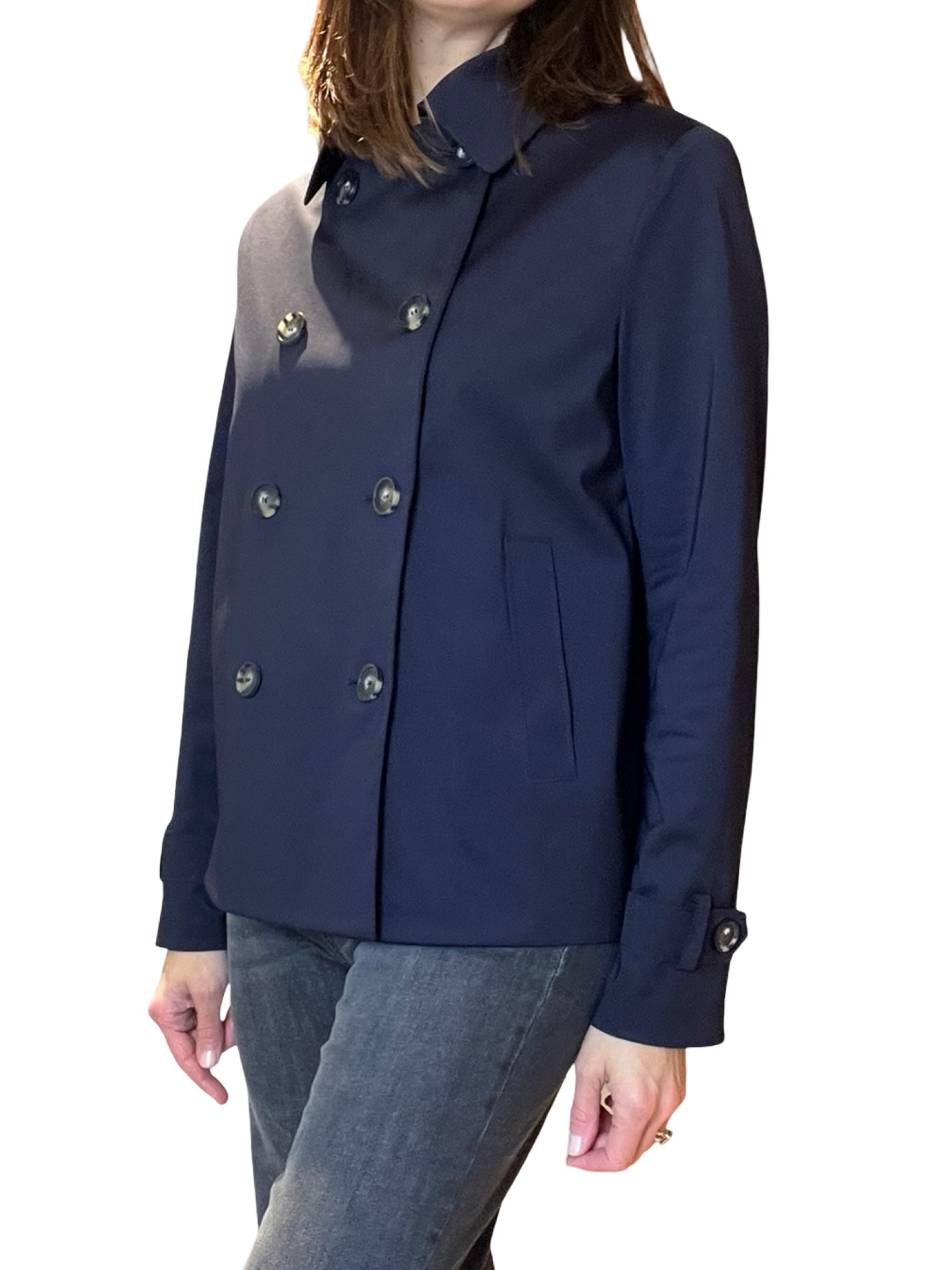 Harris Wharf London Trench Tecnica Navy Jacket