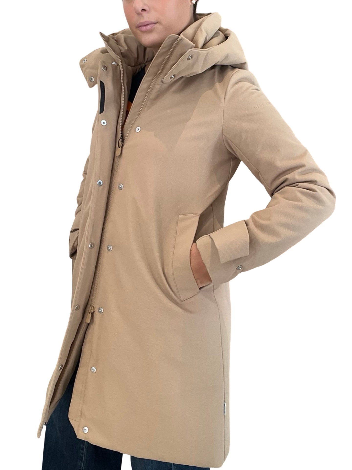 Parka Save The Duck Larga Sklar Beige