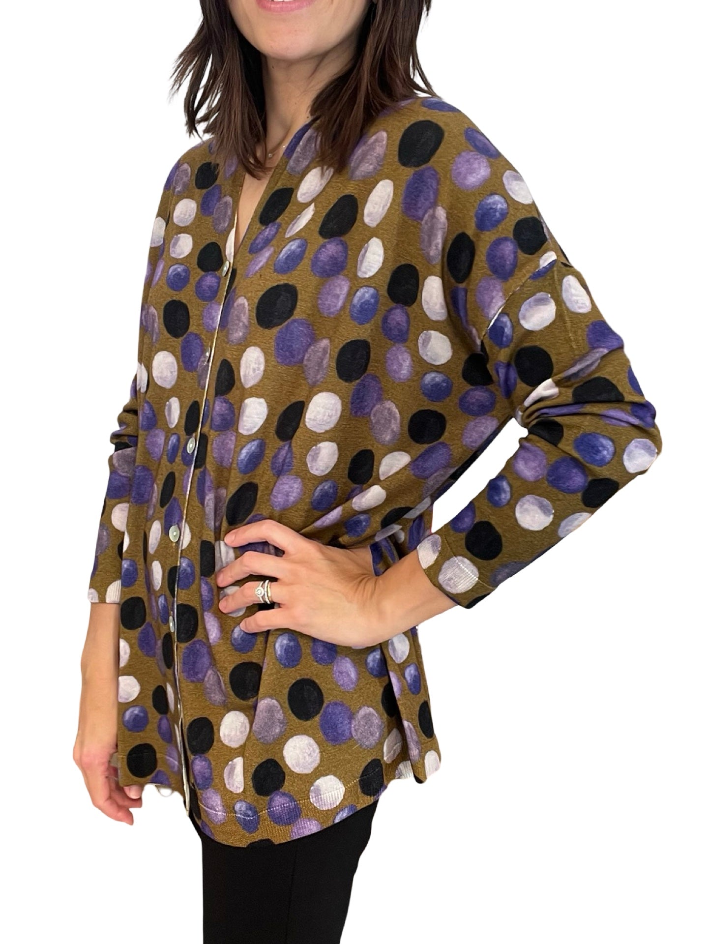 Jersey in Bed With Your Cuello Pico Motas