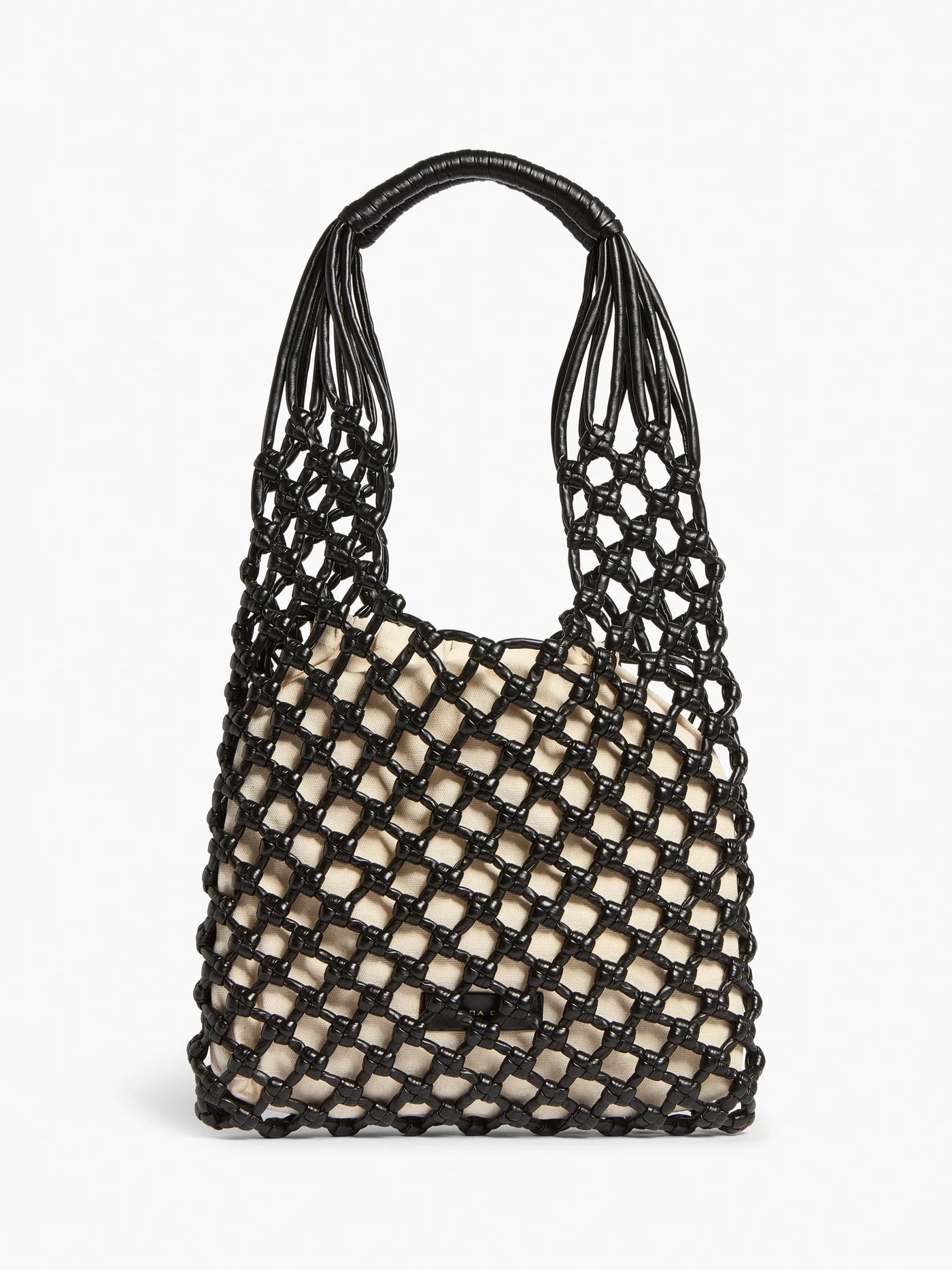 Borsa in pelle traforata Light Conti Nera