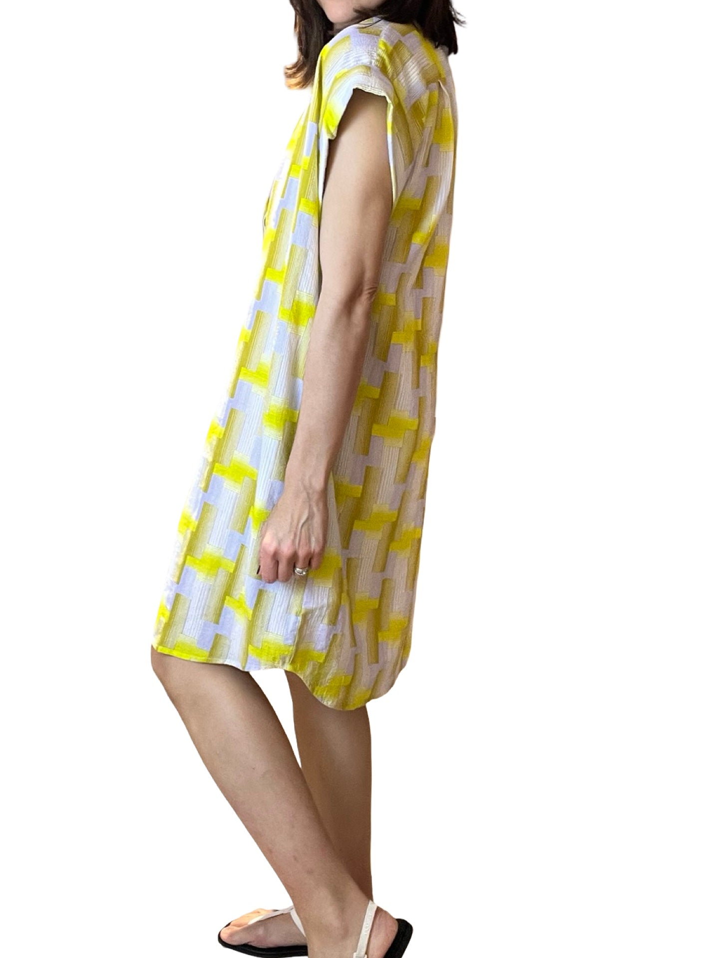 Vestido Mapoésie Estampado Geometrico C.Coreana