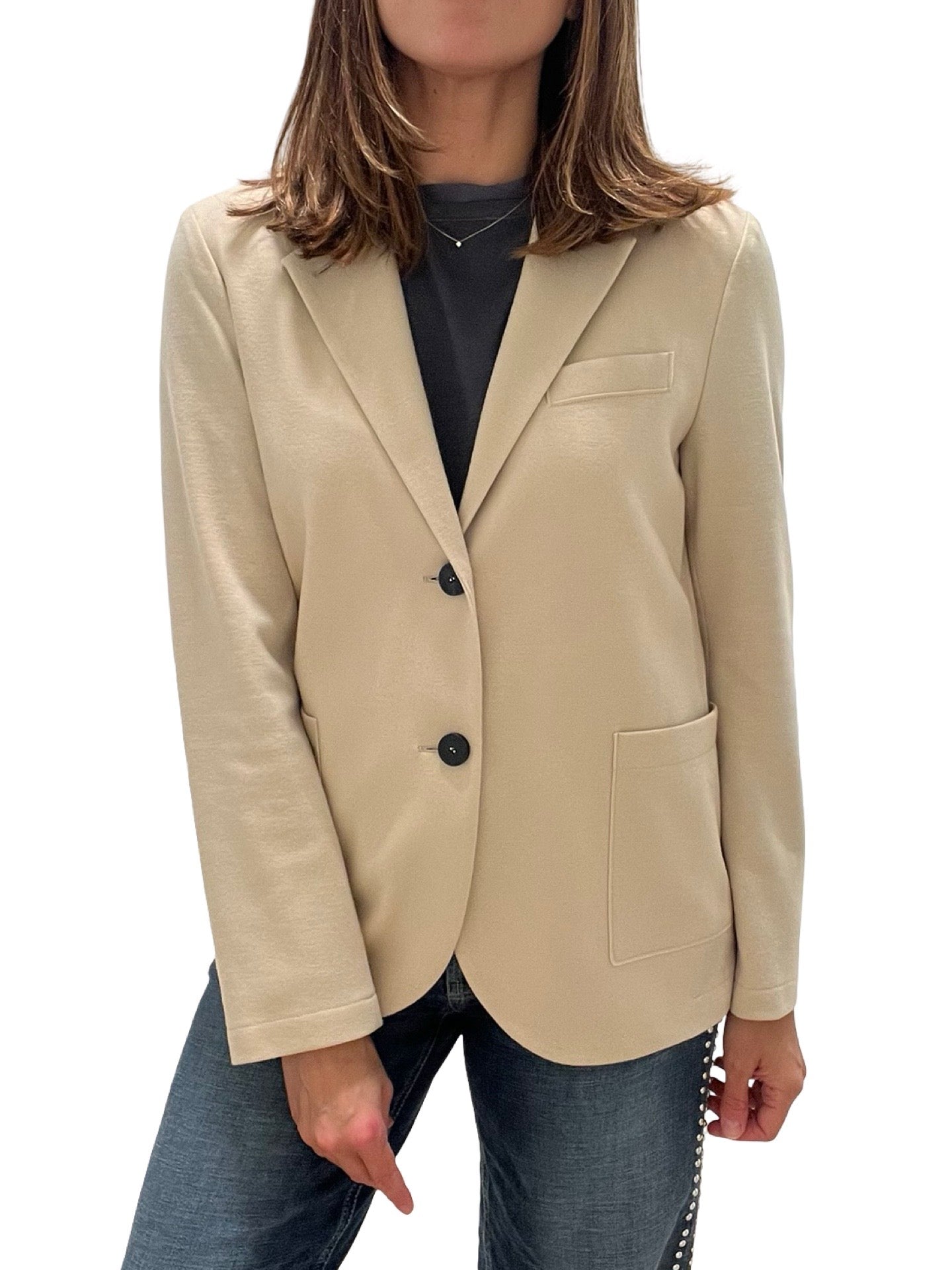 Blazer Liso Merino Harris Wharf London Beige