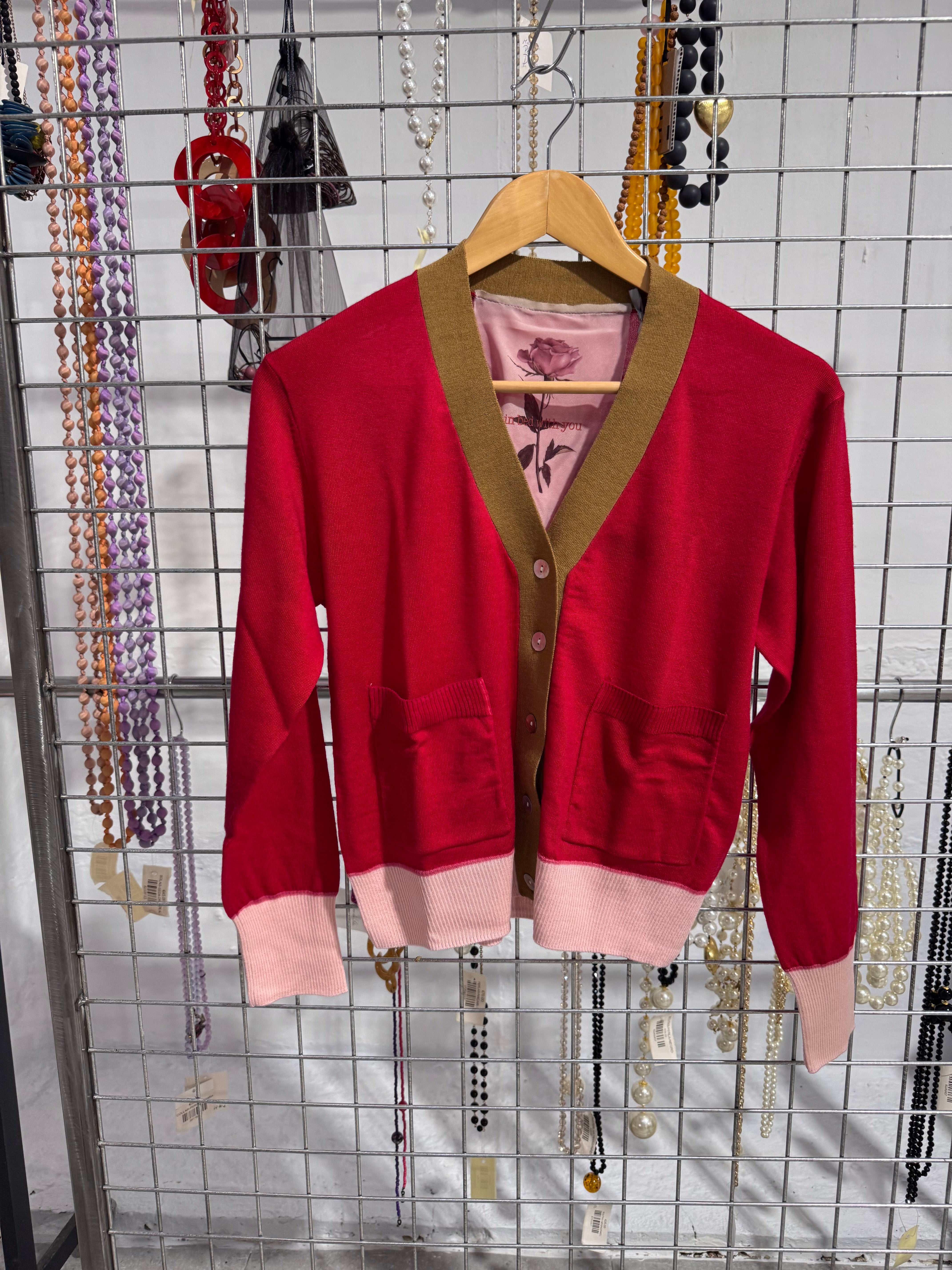 Cardigan In Bed With You Rojo