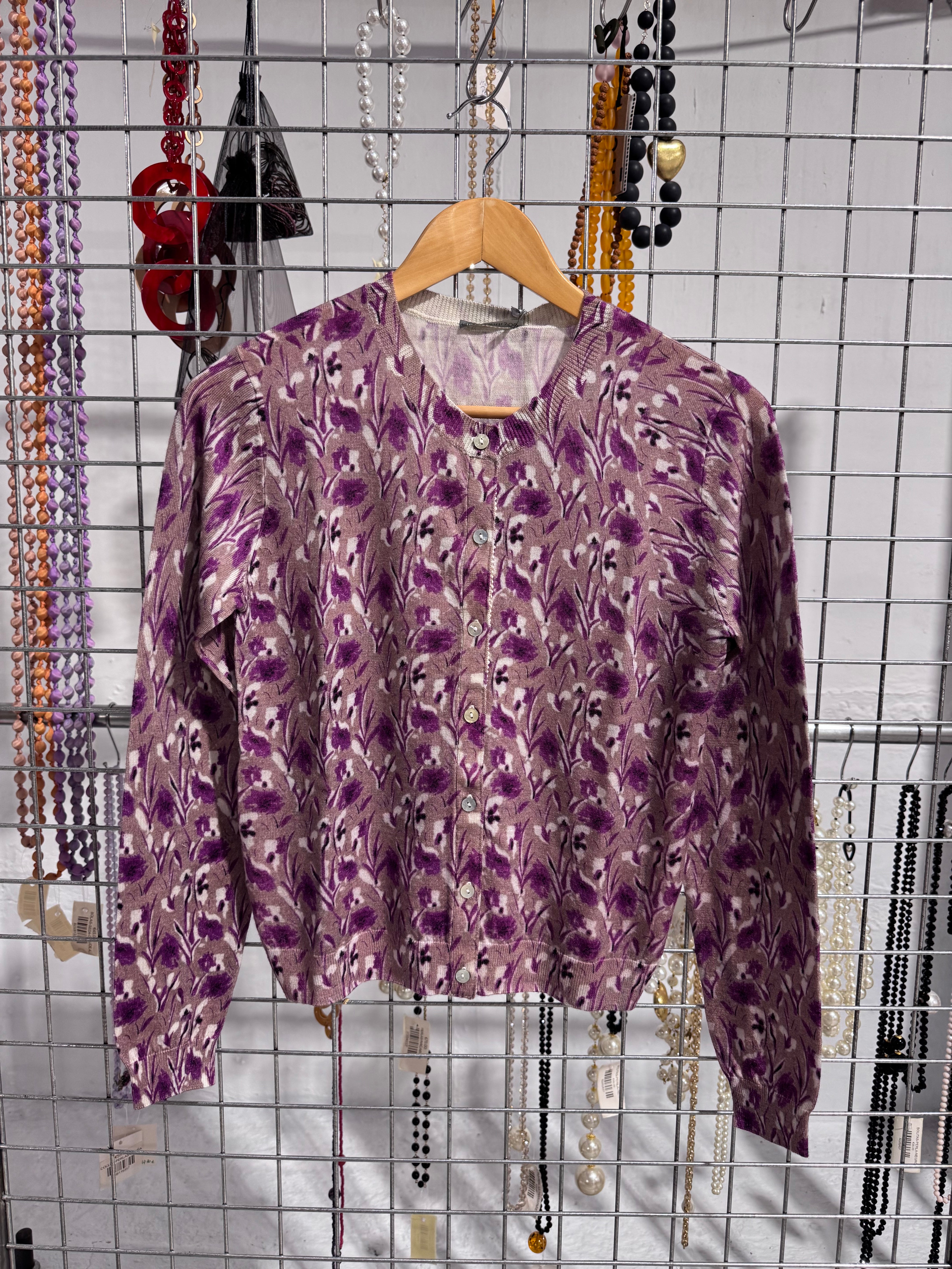 Cardigan In Bed With You Flores Beige
