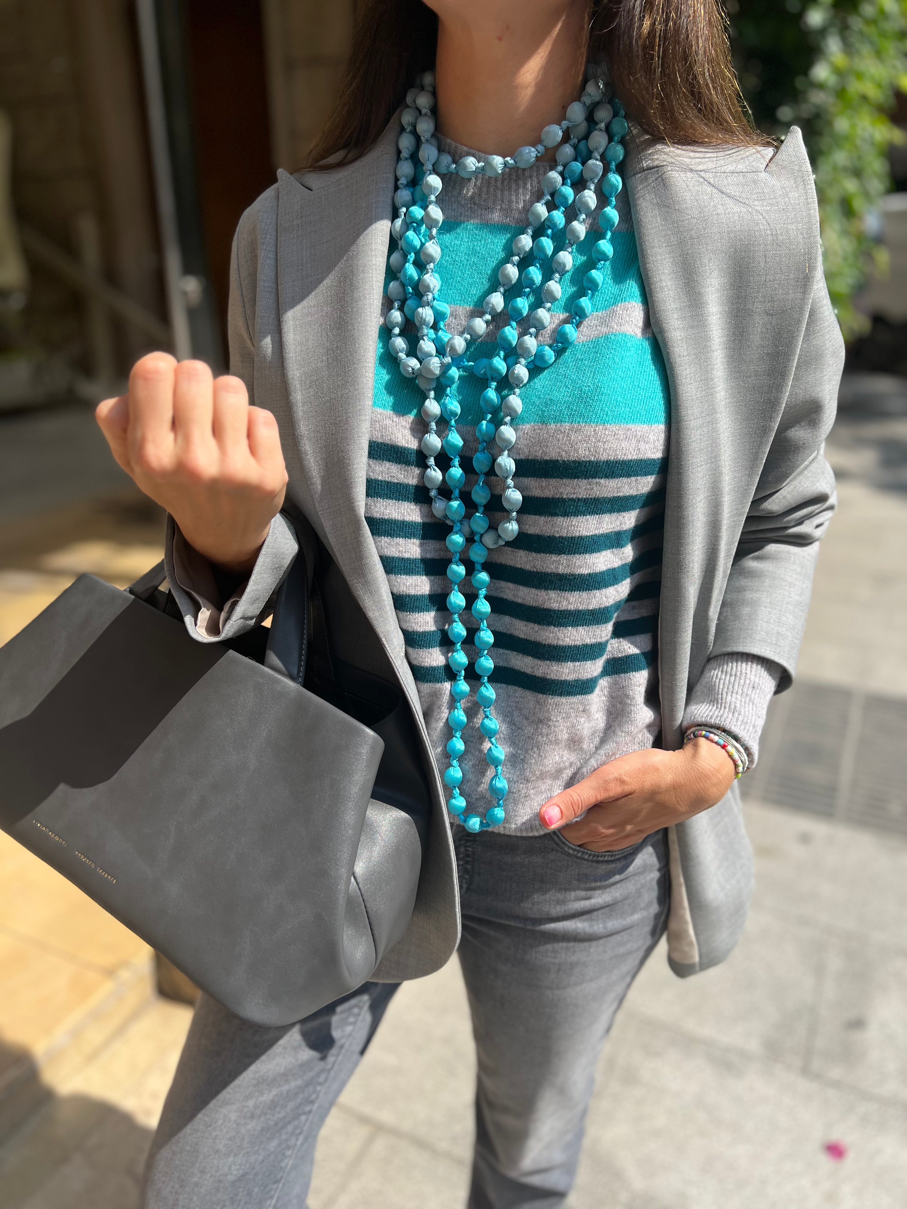 Collier Il Baco Da Seta Boules de soie turque