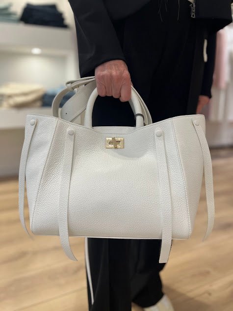 Bolso Lorena Antoniazzi Capazo Piel Blanco