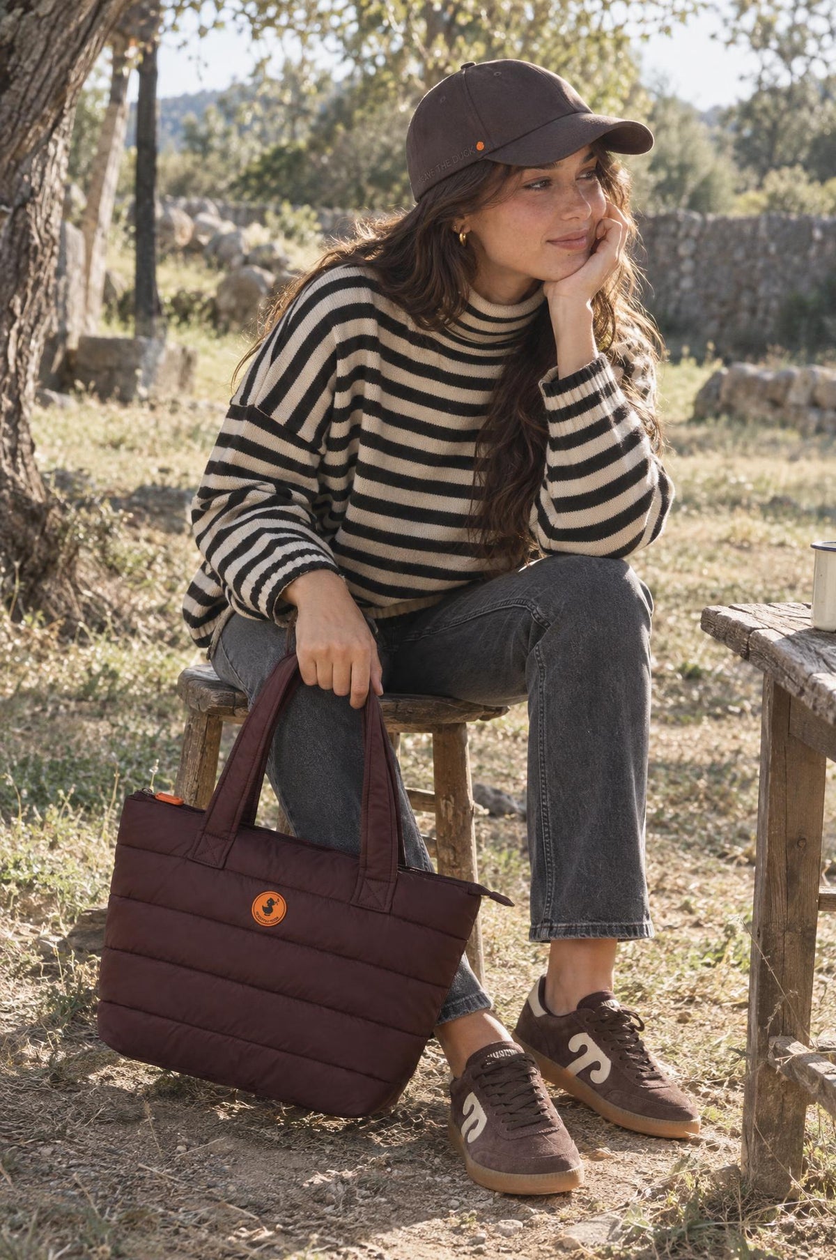 Bolso Save The Duck Cary Burdeos