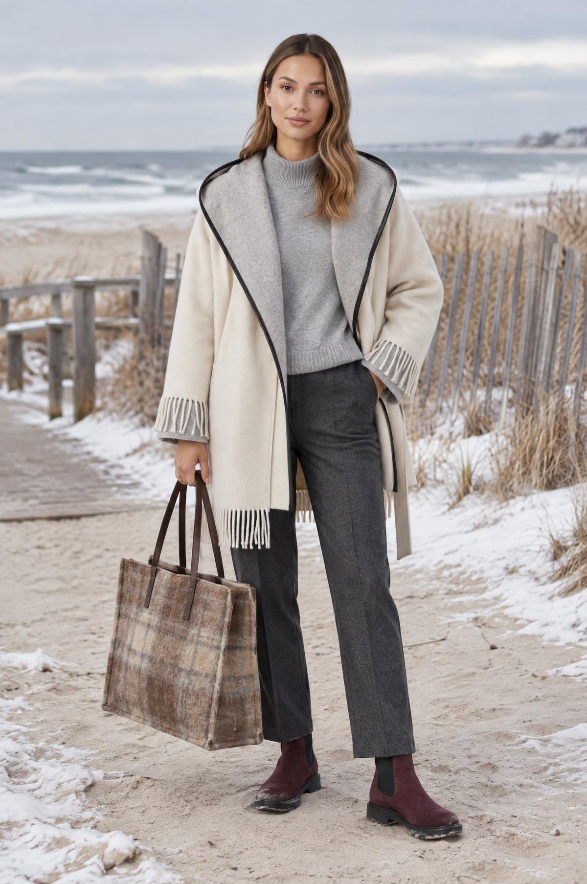 Capa La Couverture Look 02 Crudo y Gris