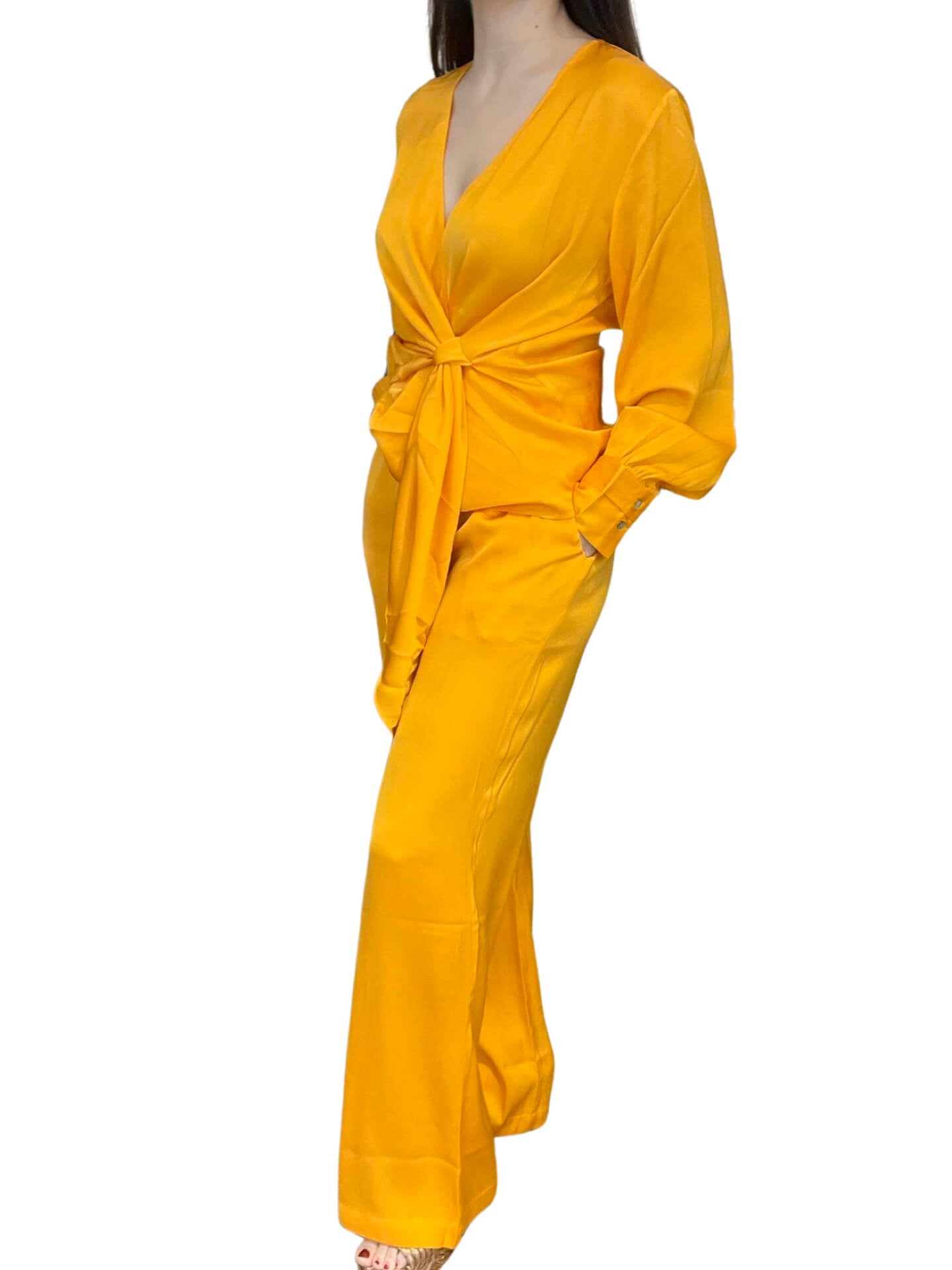 Silk95Five Knot Blouse