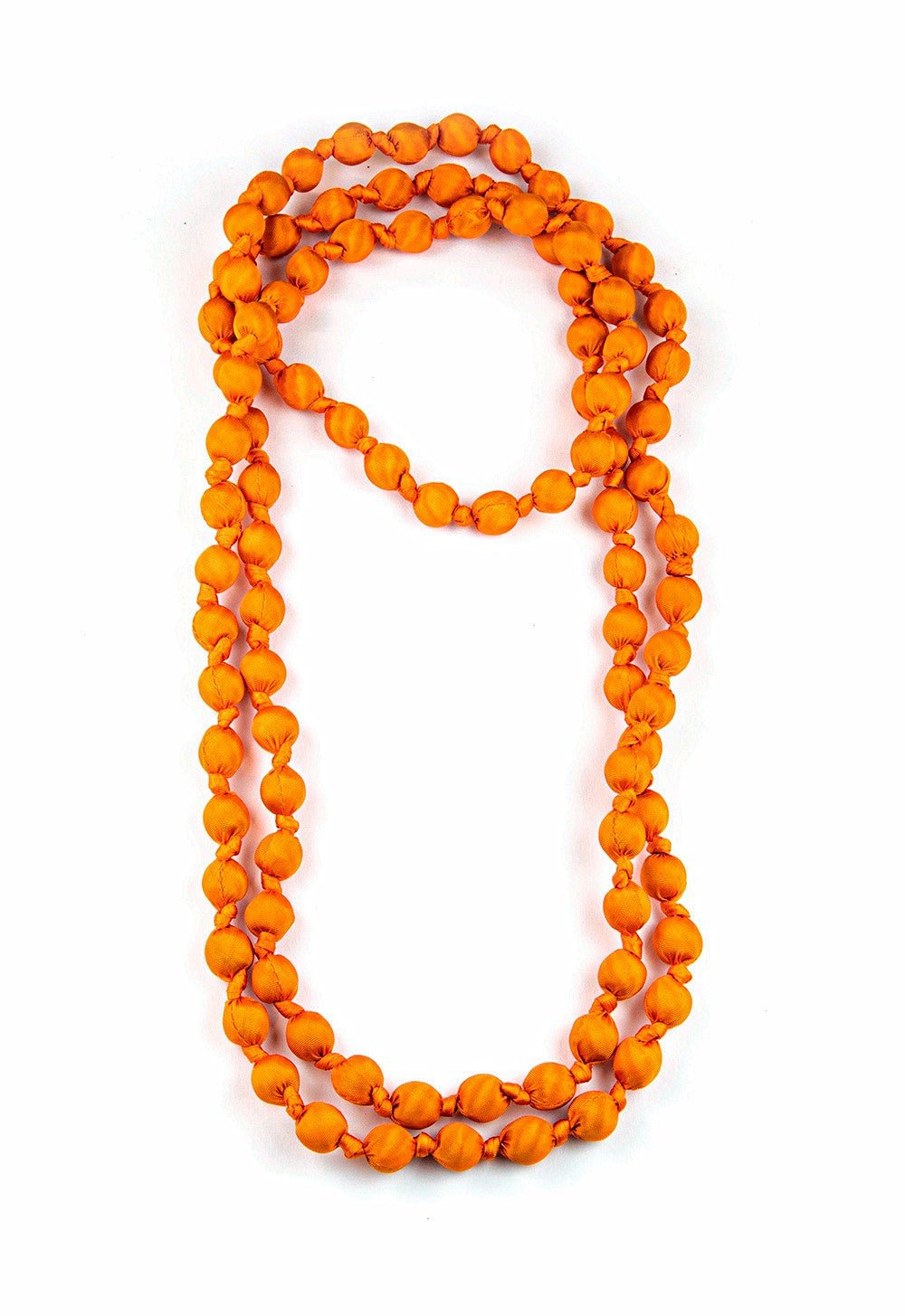 Collier Il Baco Da Seta Boules de soie de fluor orange 9.2
