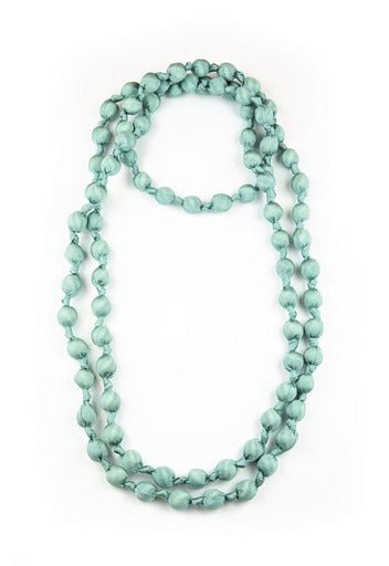 Collar Il Baco Da Seta Bolas Seda Cielo