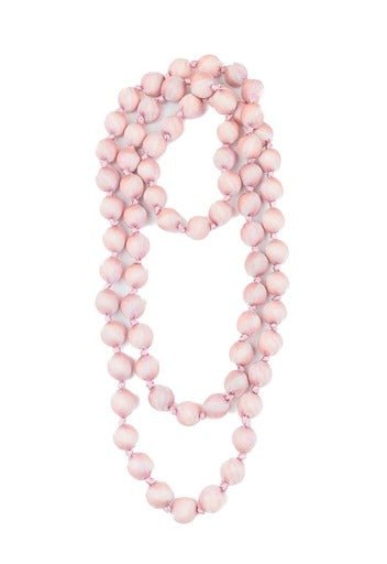 Collier Il Baco Da Seta Boules de soie rose 13.2