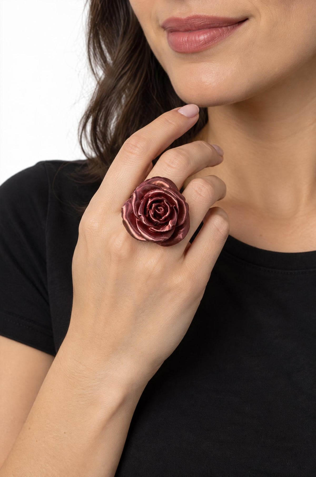 Anillo Fabrizio Marcantelli Flor Teja