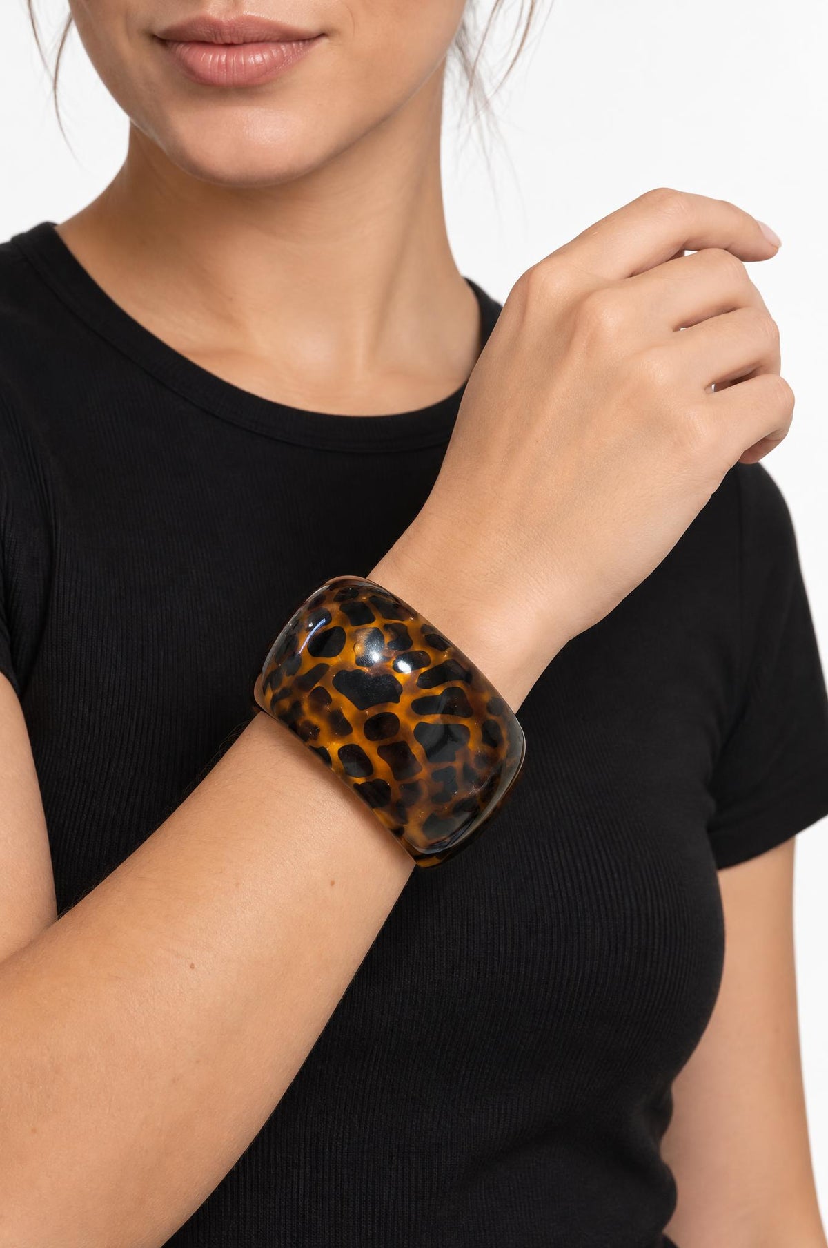 Pulsera Il Baco Da Seta Rígida Leopardo