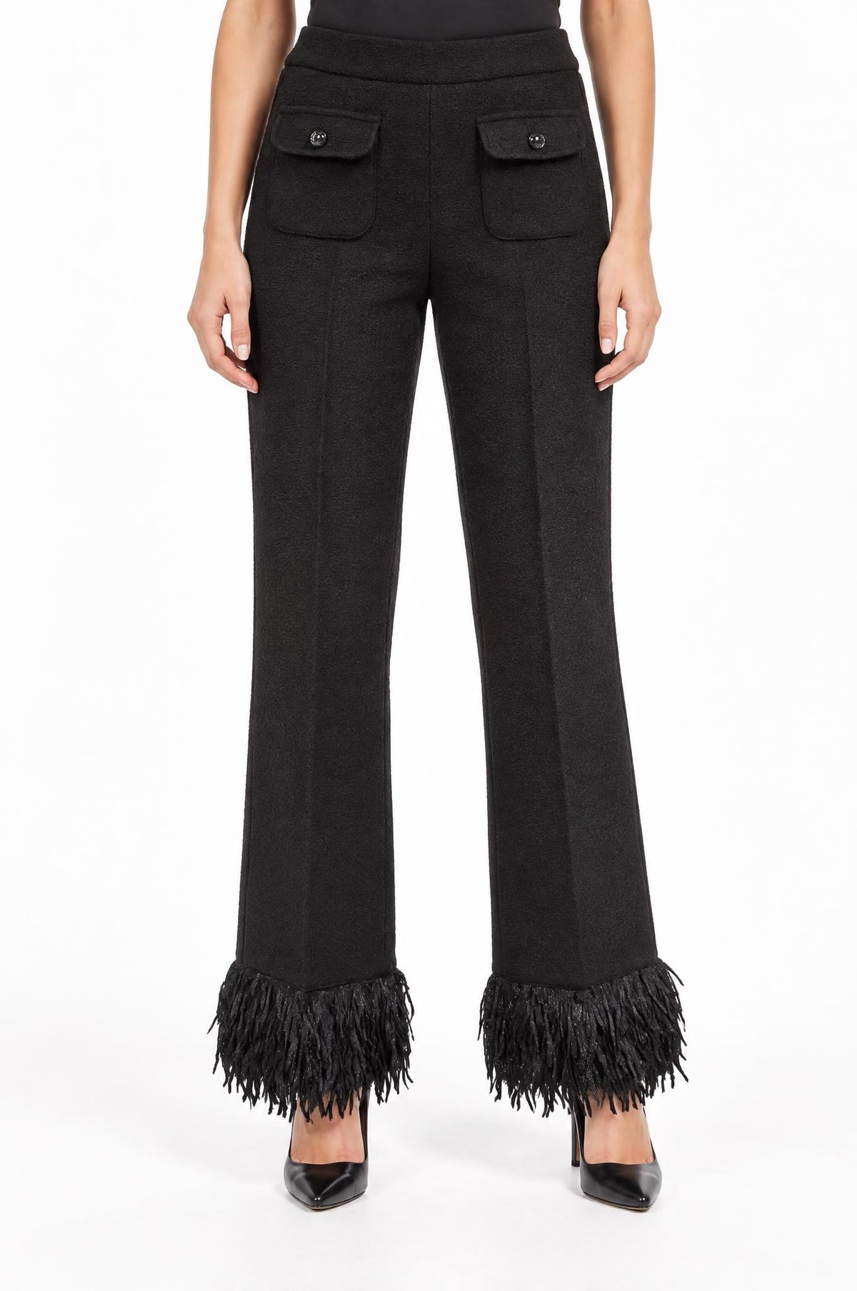 Faith Change Pants Black Feathers