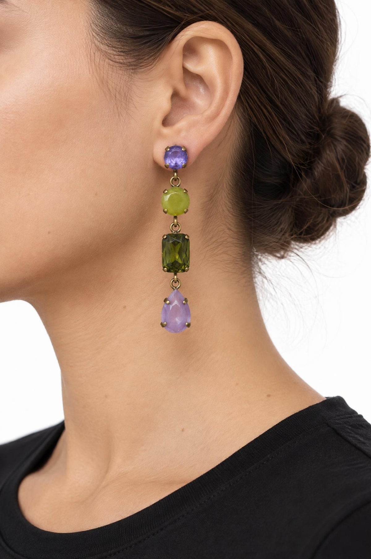 Pendientes Unique Barroco Siciliano Violeta
