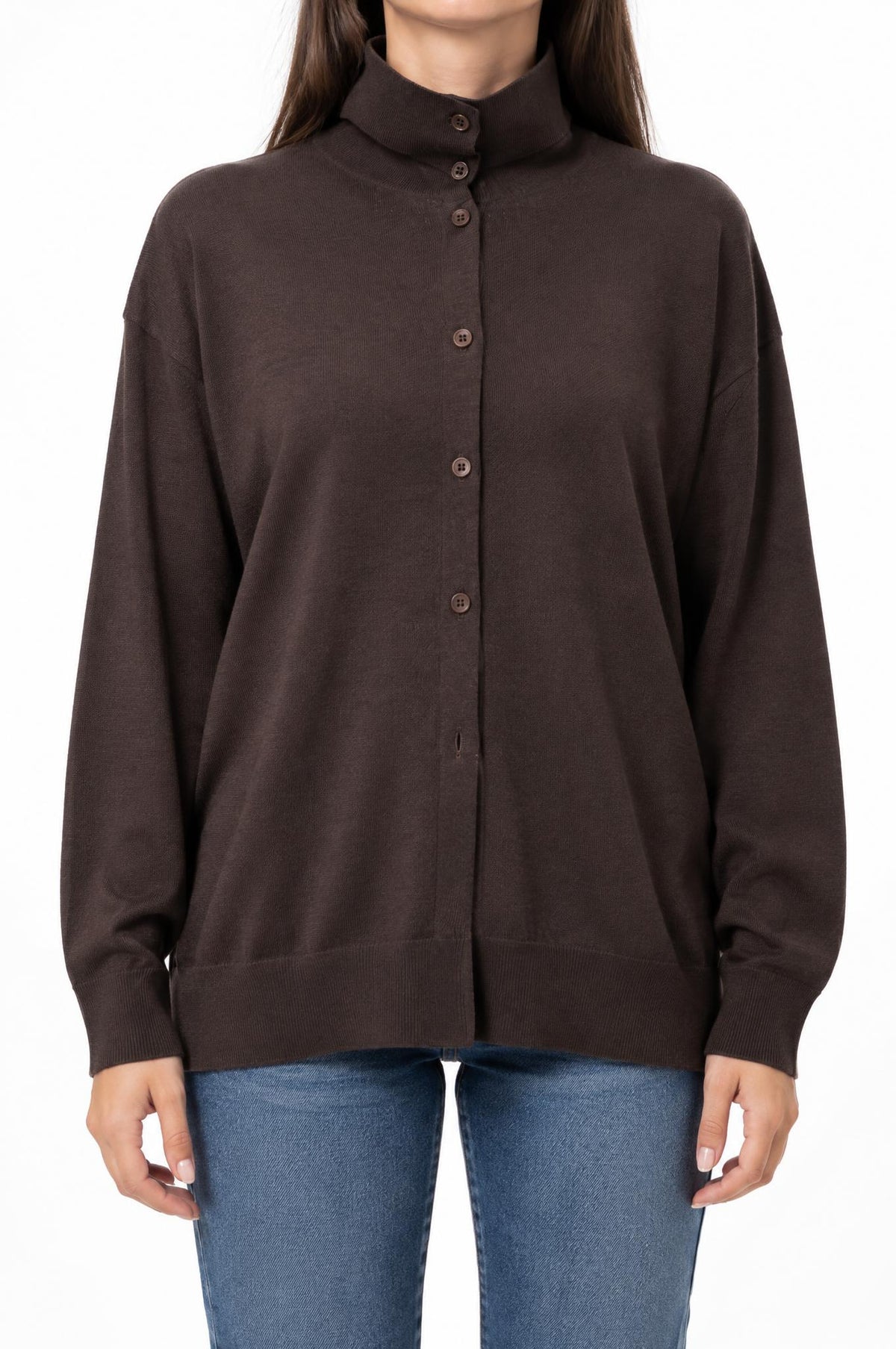 Cardigan Sunny Studio Marron