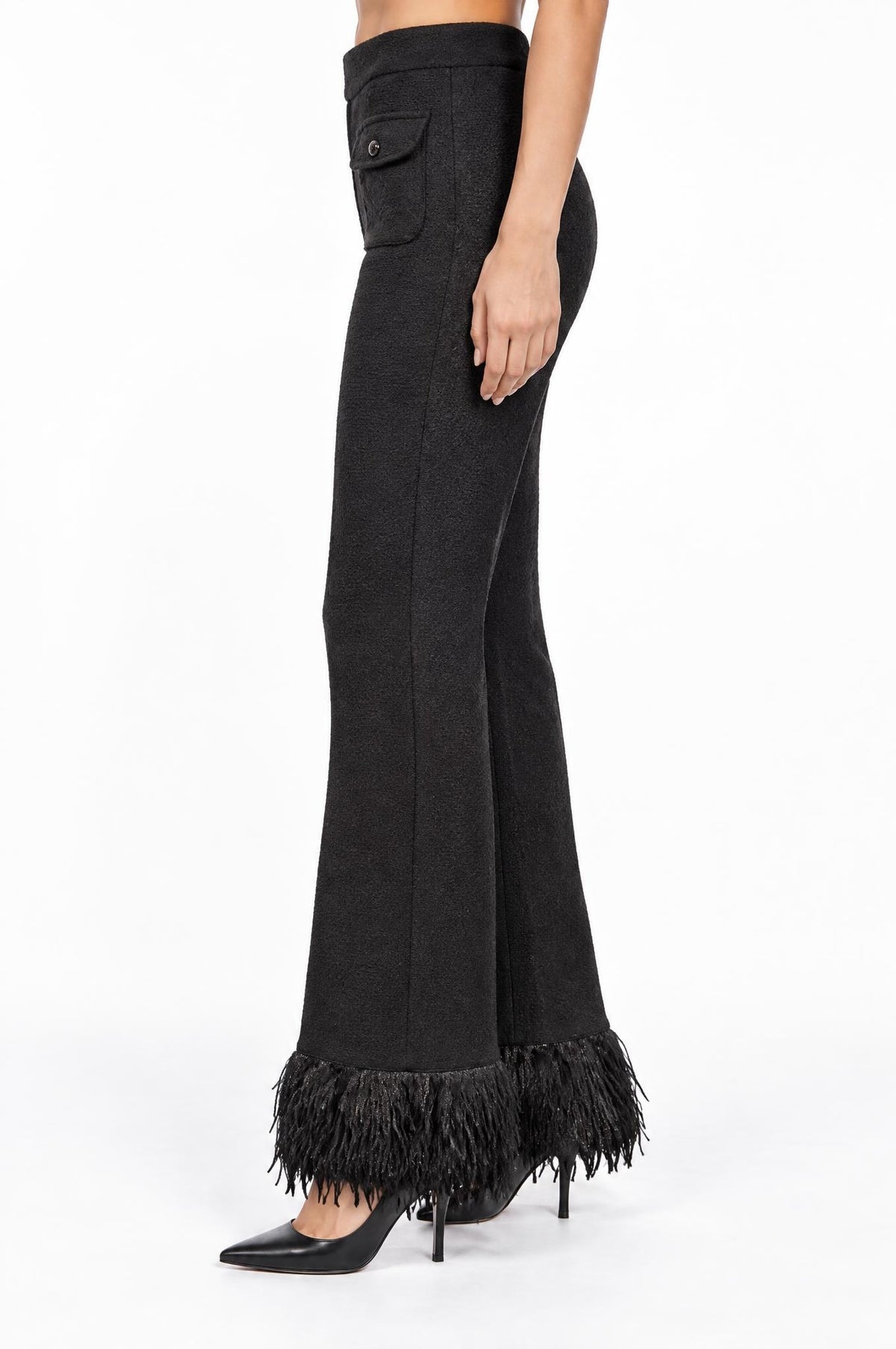 Faith Change Pants Black Feathers