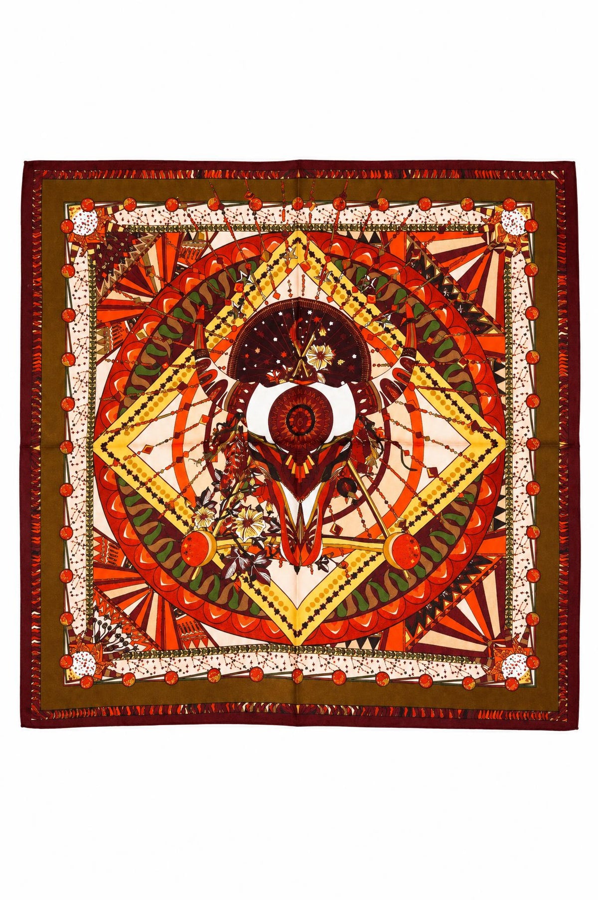 Foulard Maison Fanli Tauro Granate