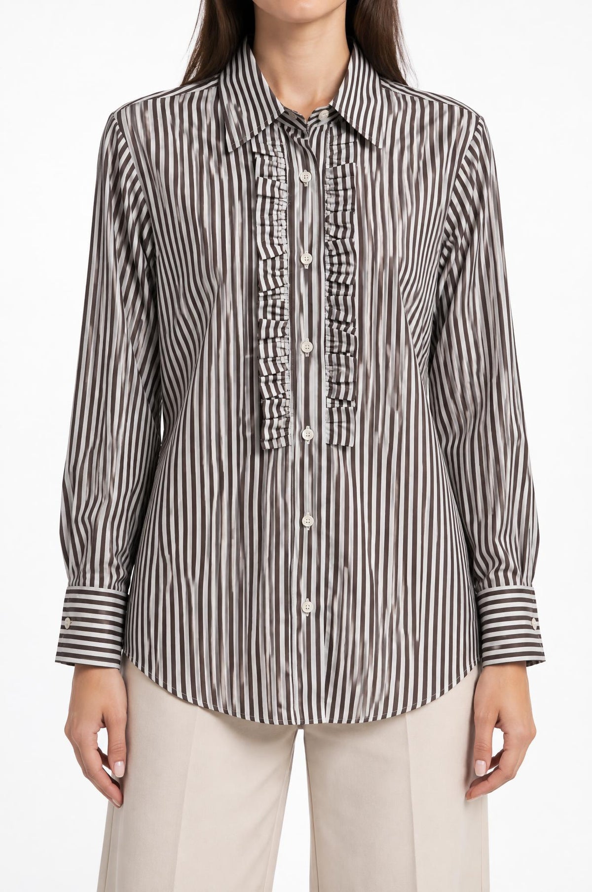 Camisa Academia Sabine Marron
