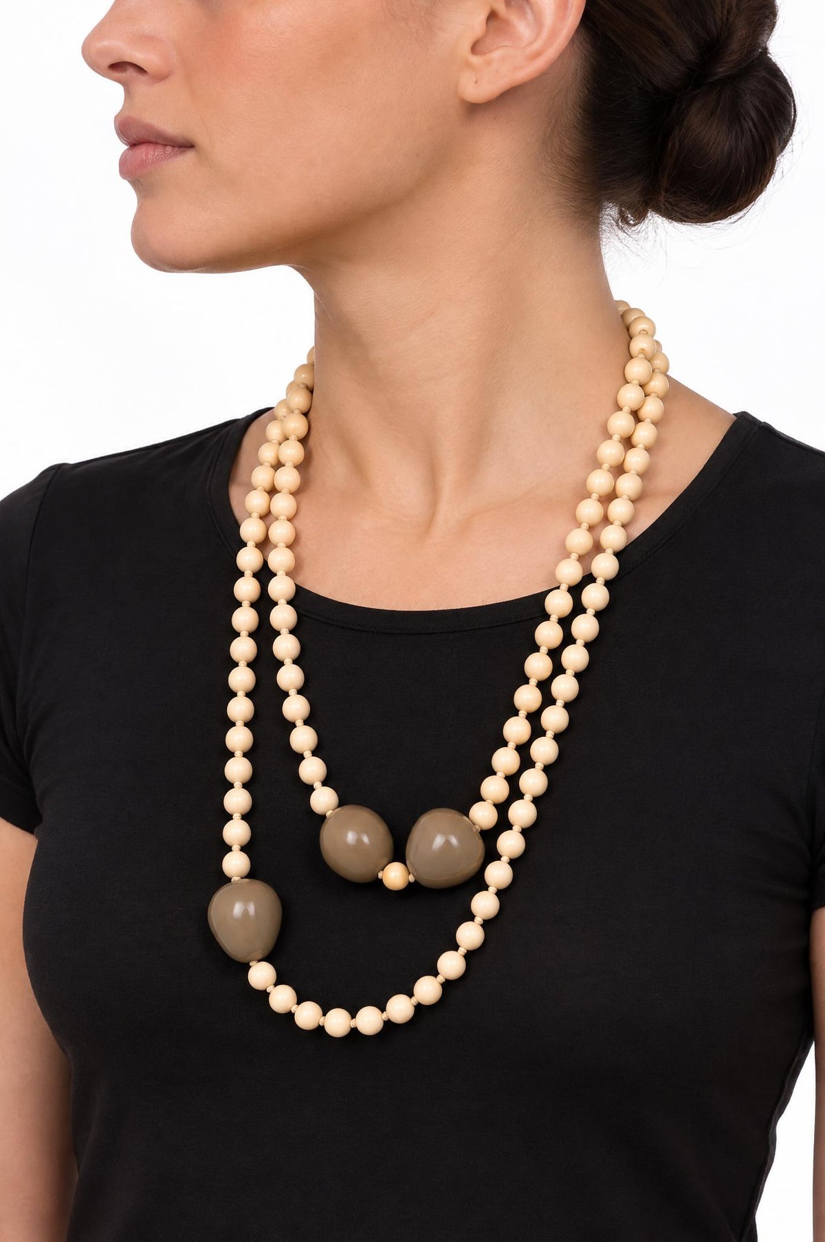 Collana Il Baco Da Seta Perle lunghe grezze