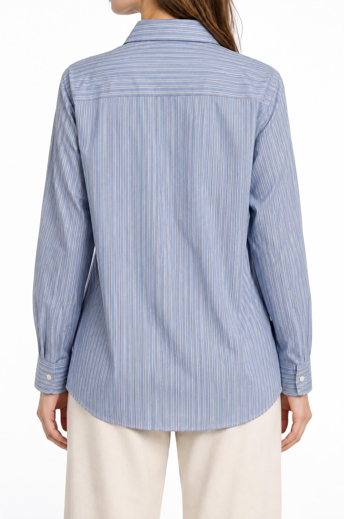 Camisa Academia Tecno Rayas Azul