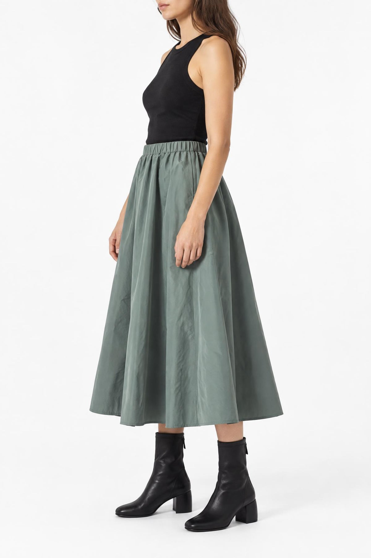 Falda Floor Capa Verde