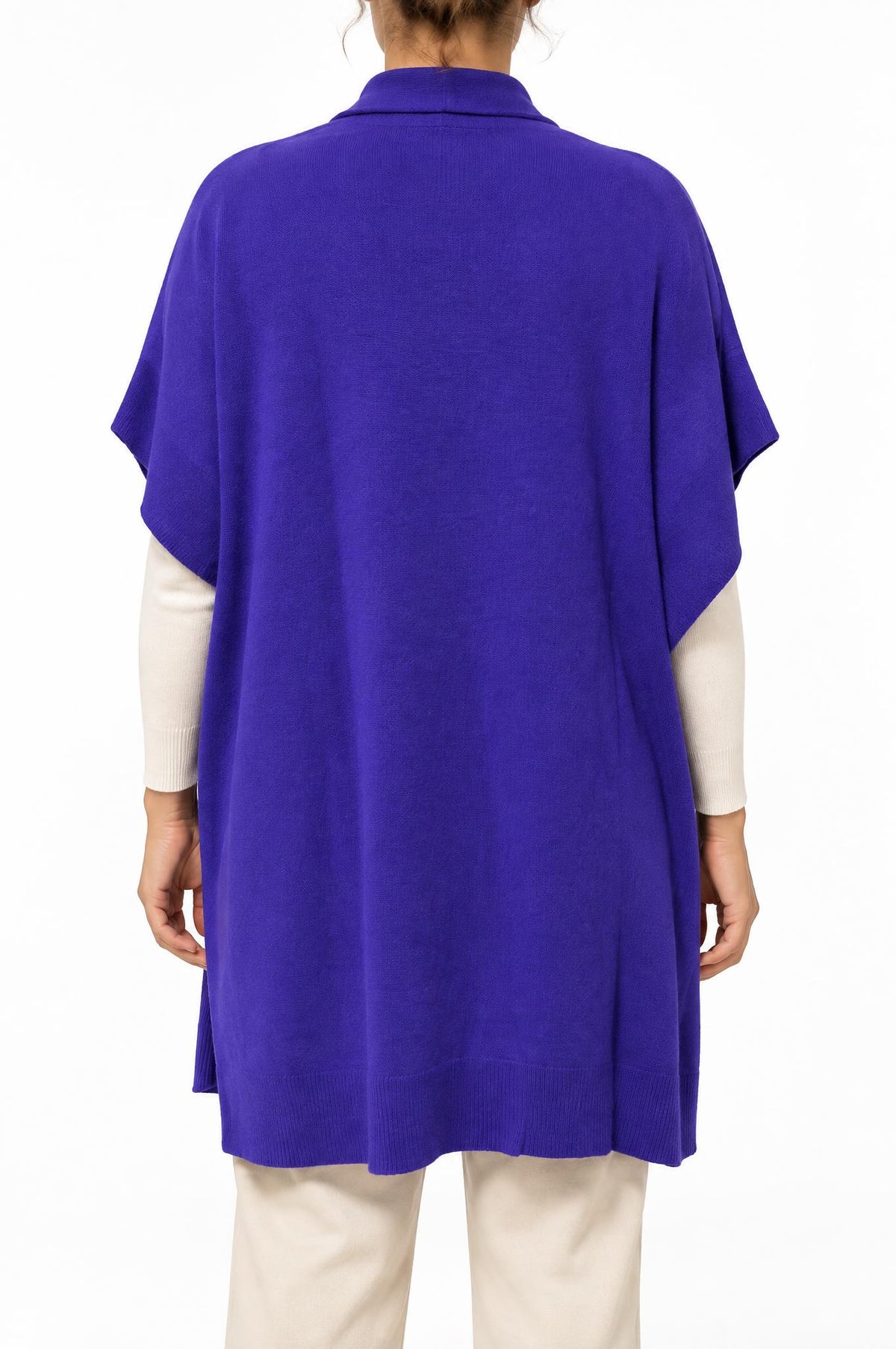 Cardigan Solocasmir Larga Violeta