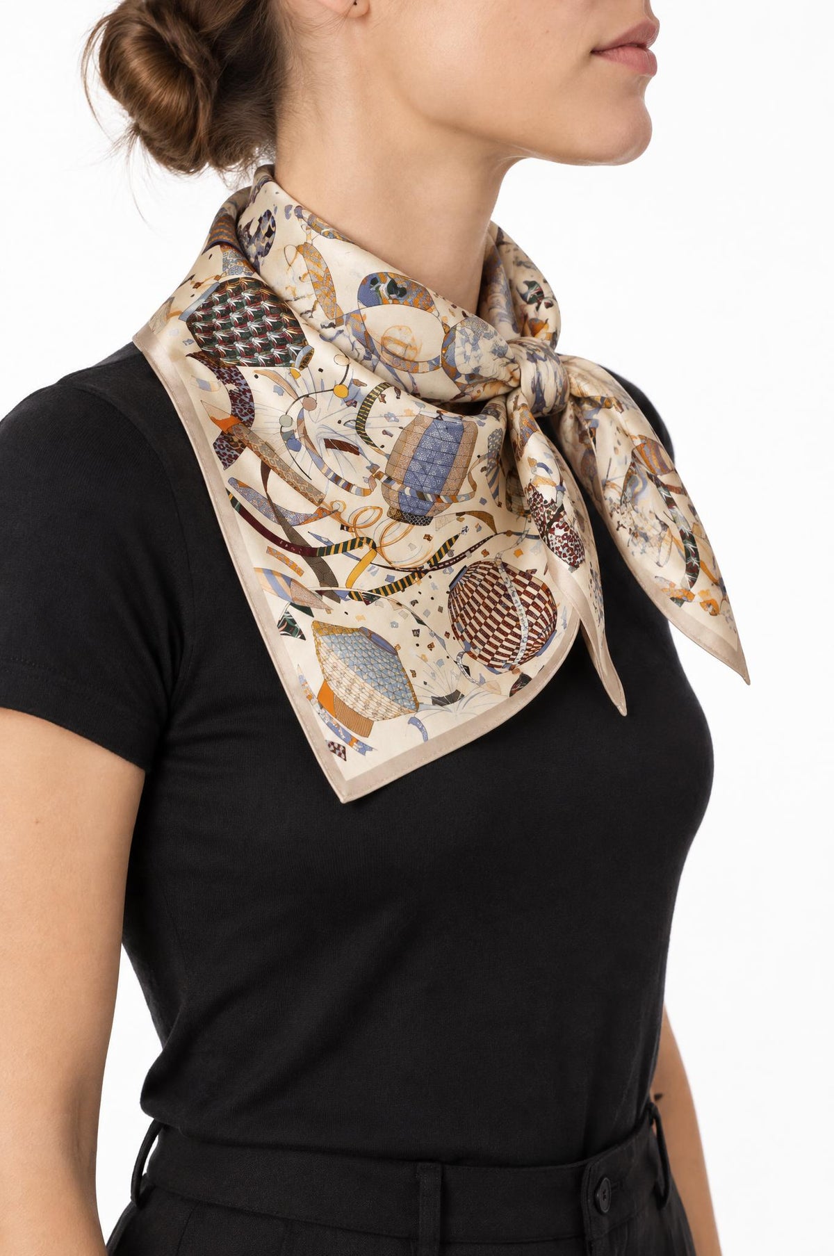 Foulard Maison Fanli Cohetes Beig