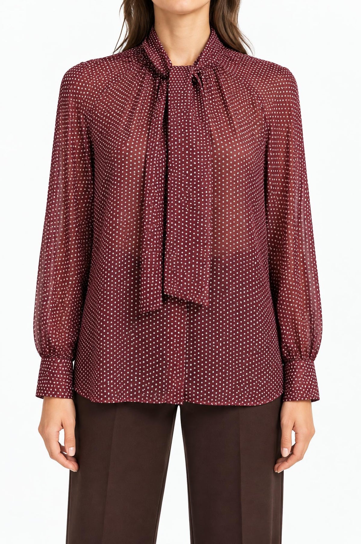 Adele Blusa Berengena stampata a righe