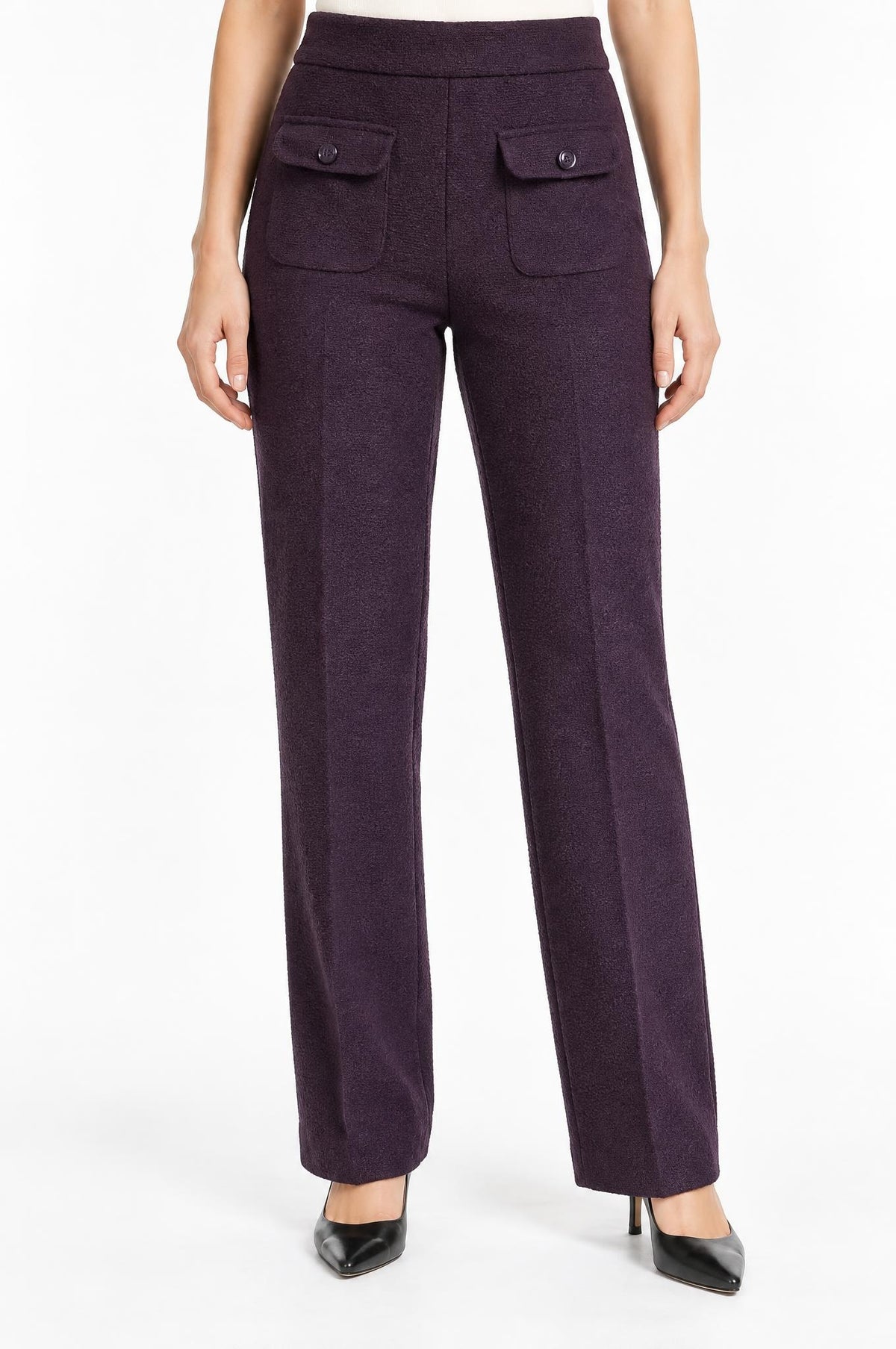 Change Pants Faith Patched Pocket Eggplant