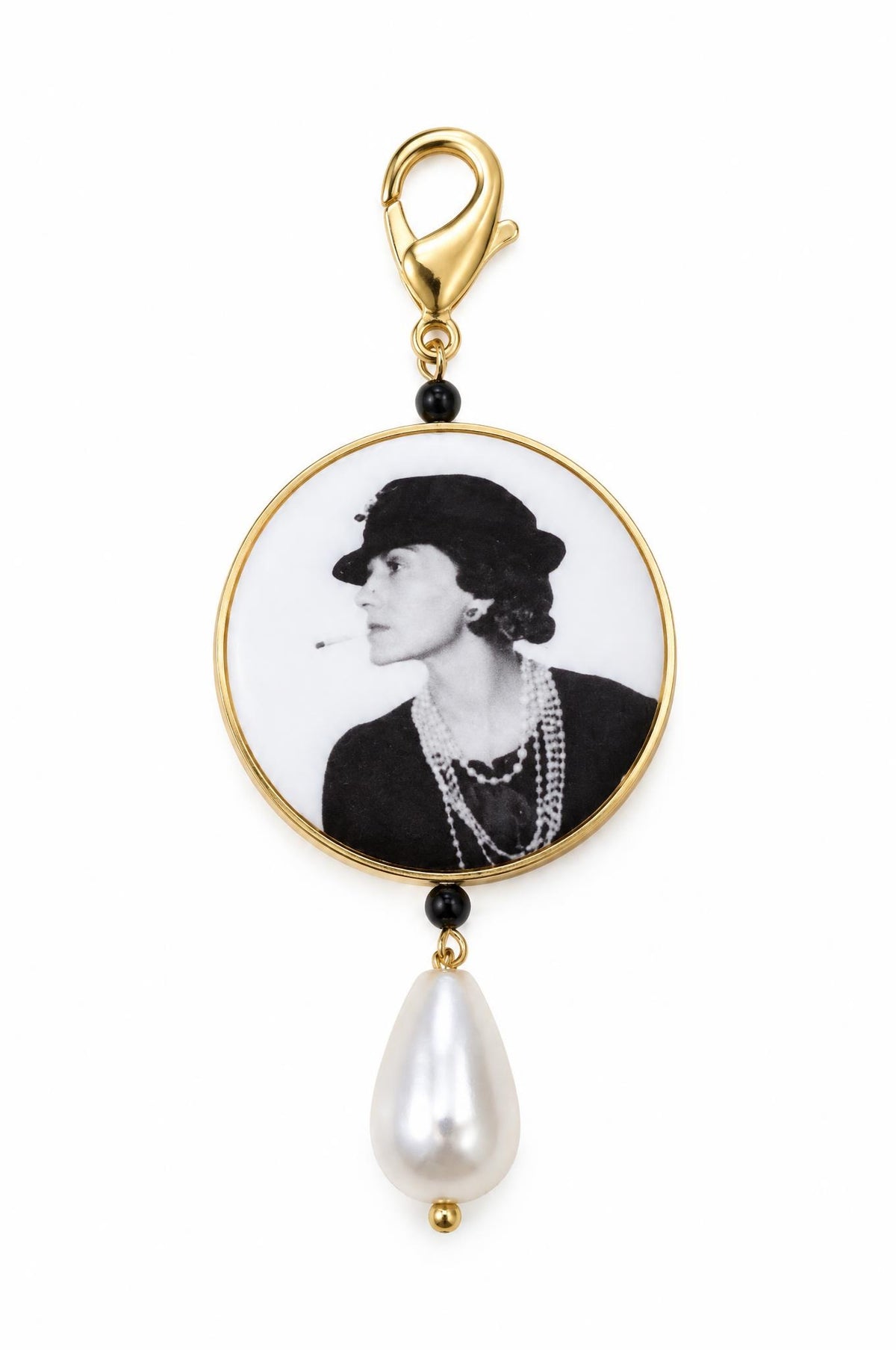 Fabrizio Marcantelli Pendente Coco Chanel rotondo