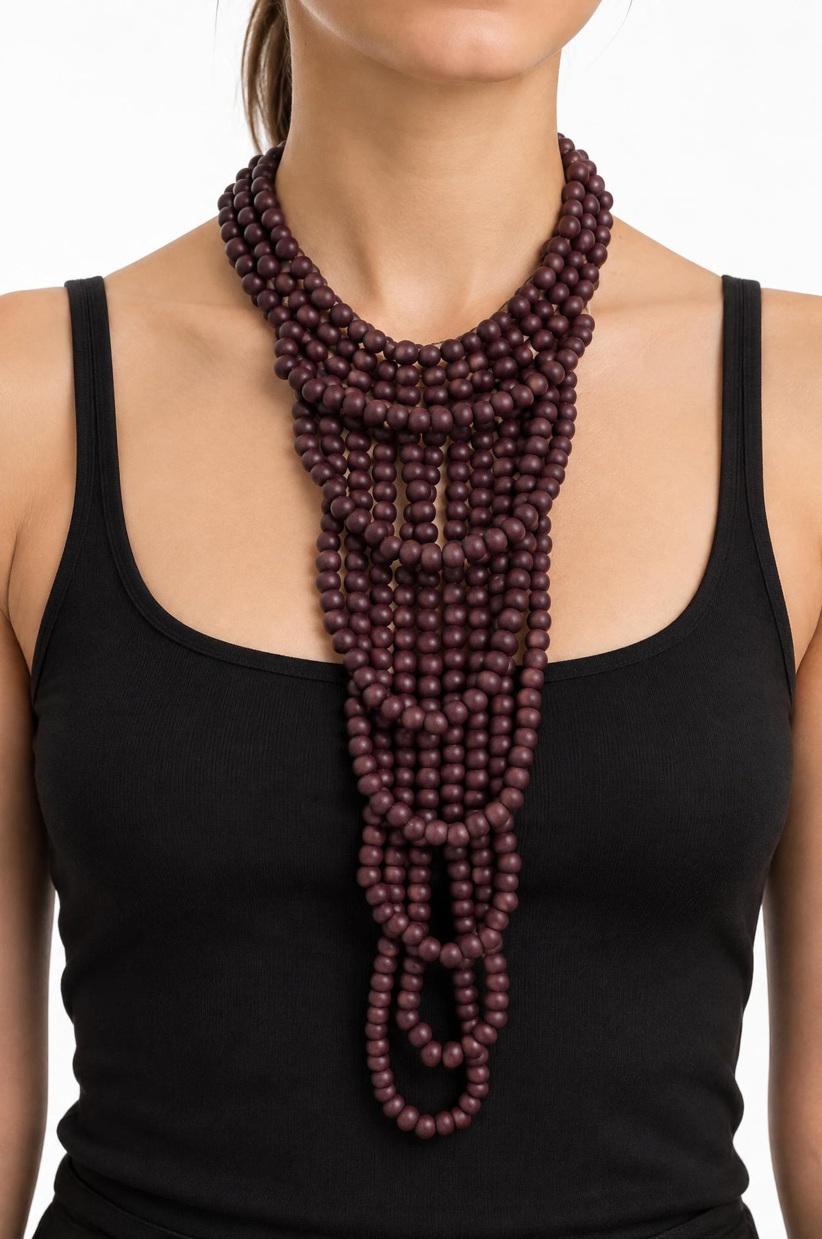 Collana Il Baco Da Seta Palline Di Vino