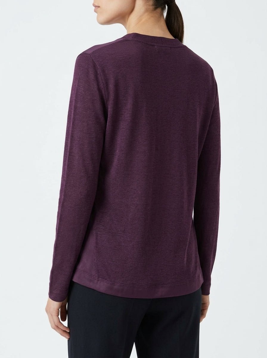 Cardigan Whyci Milano Púrpura