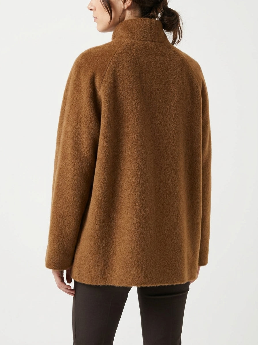 Giacca Marrone Teddy Rosso35