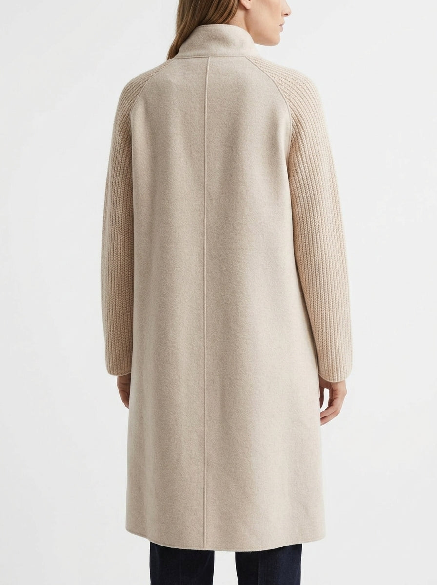 Rosso 35 Stone Knit Sleeve Coat