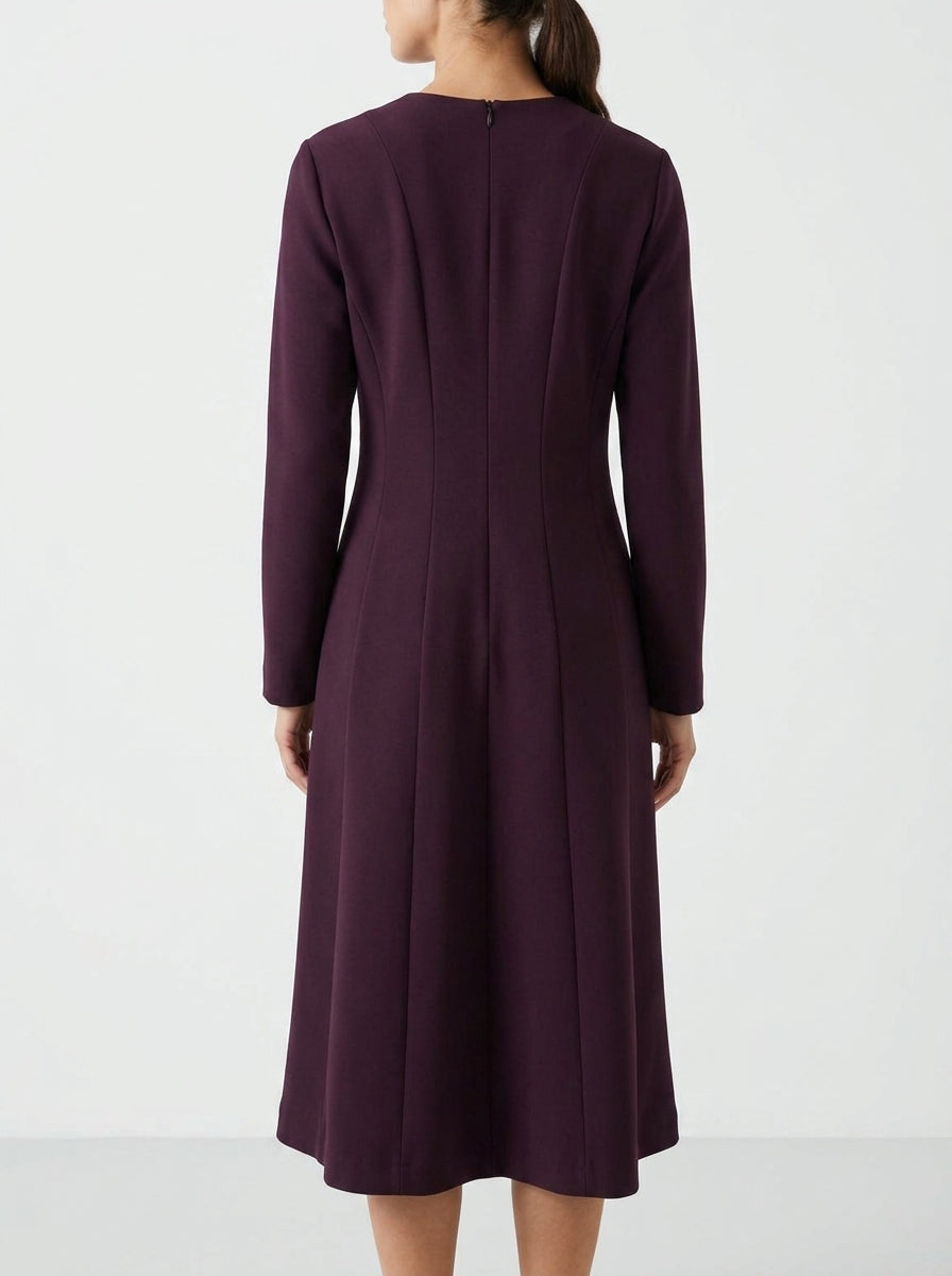 Rosso35 Plum Couture Dress