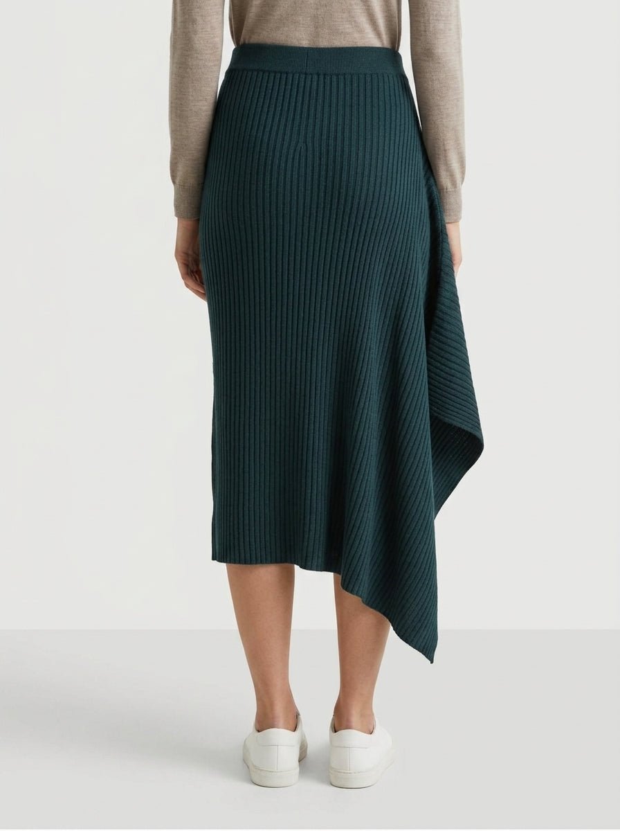 Falda Paisie Punto Canalé Verde