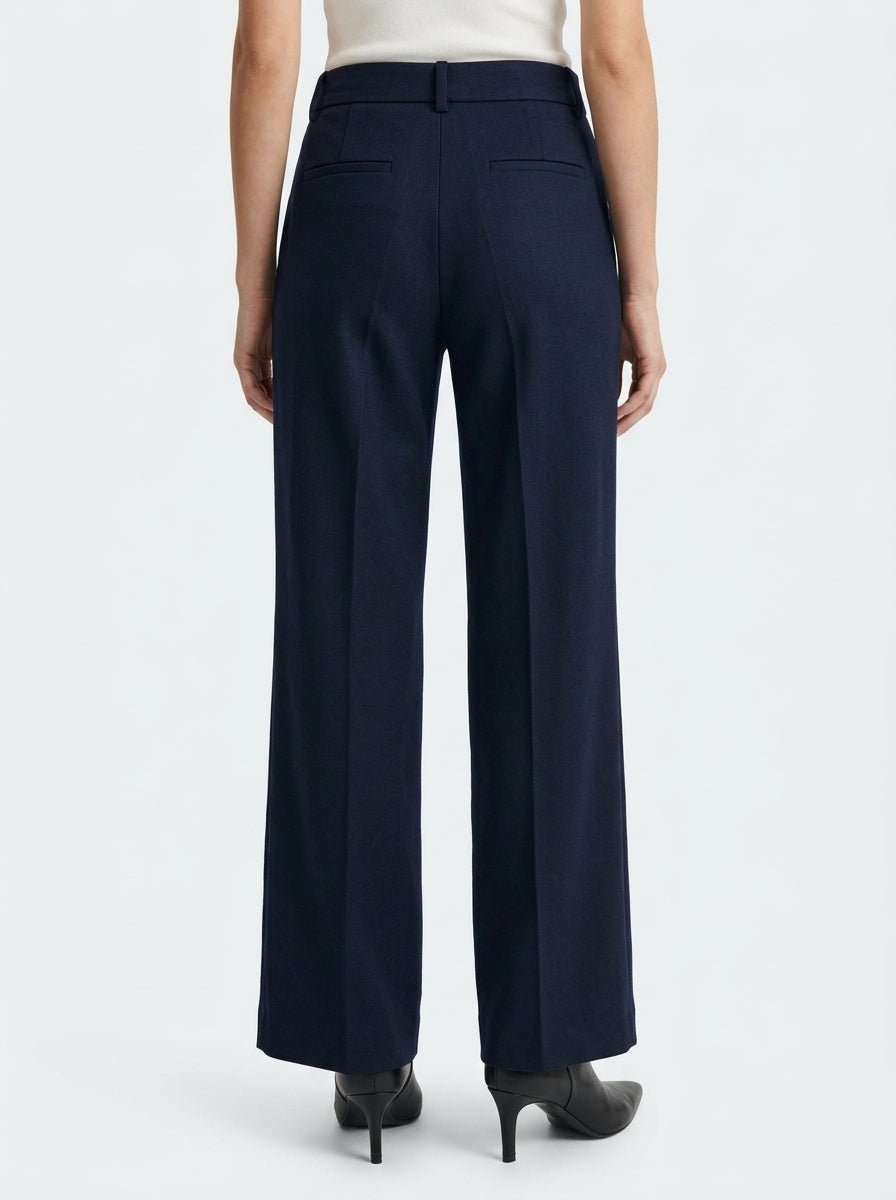 AgoeFilo Via Francigena Herringbone Pants Navy Blue